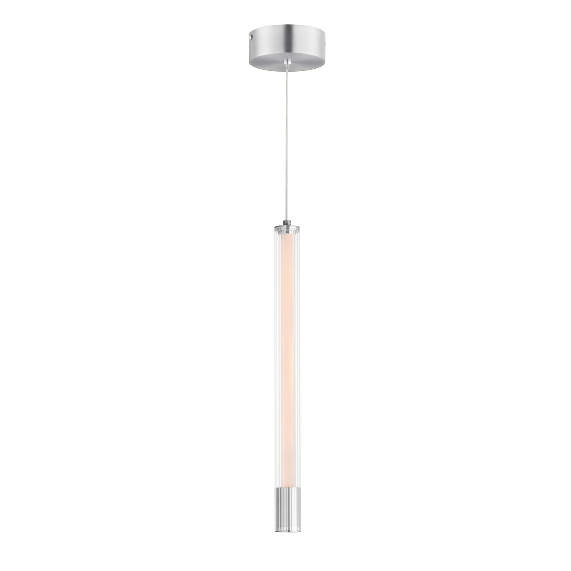 Cortex 18" LED Mini Pendant, Polished Chrome Finish - Bees Lighting
