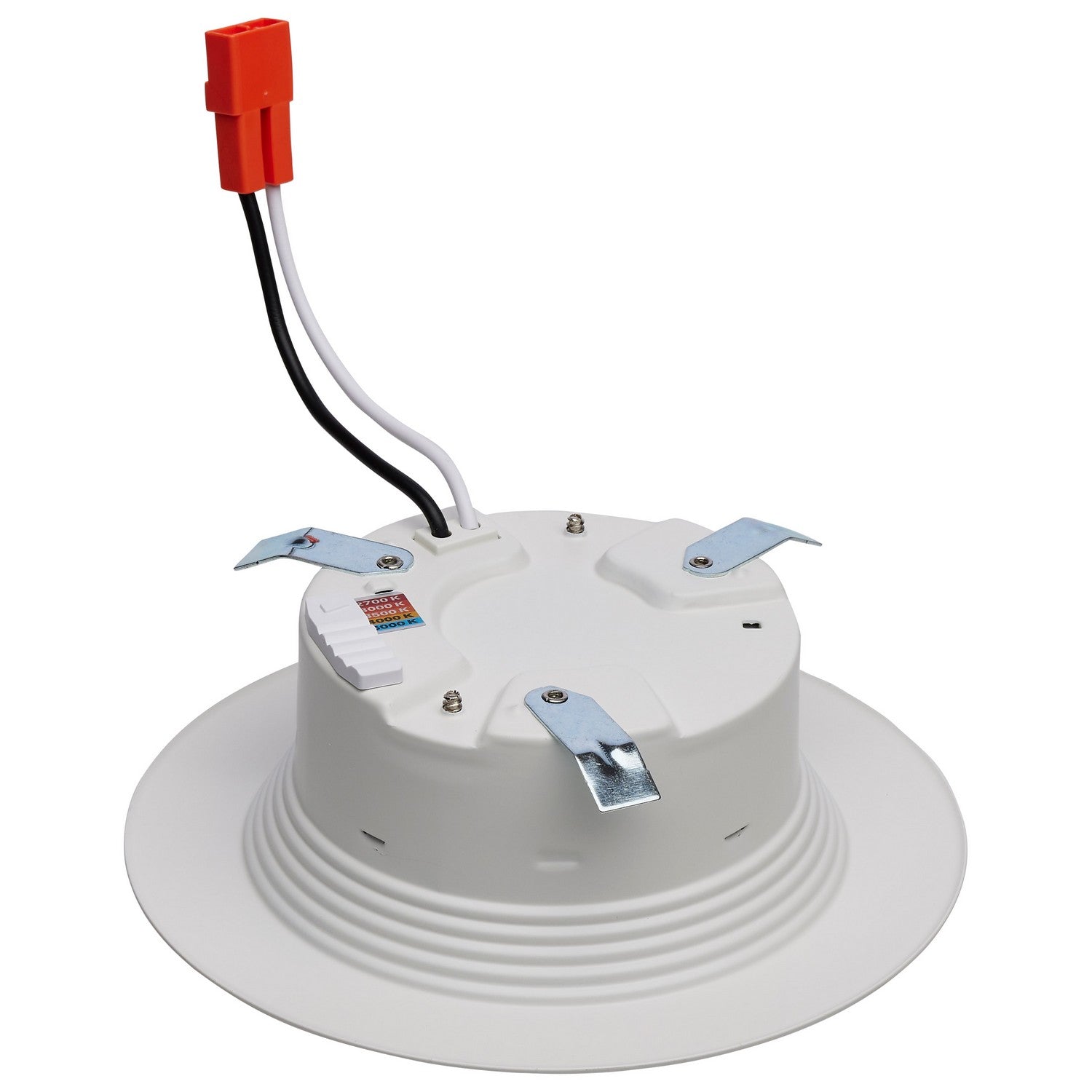 4" Retrofit LED Can Light, 7W, 600 Lm, 5-CCT, White Baffle Trim