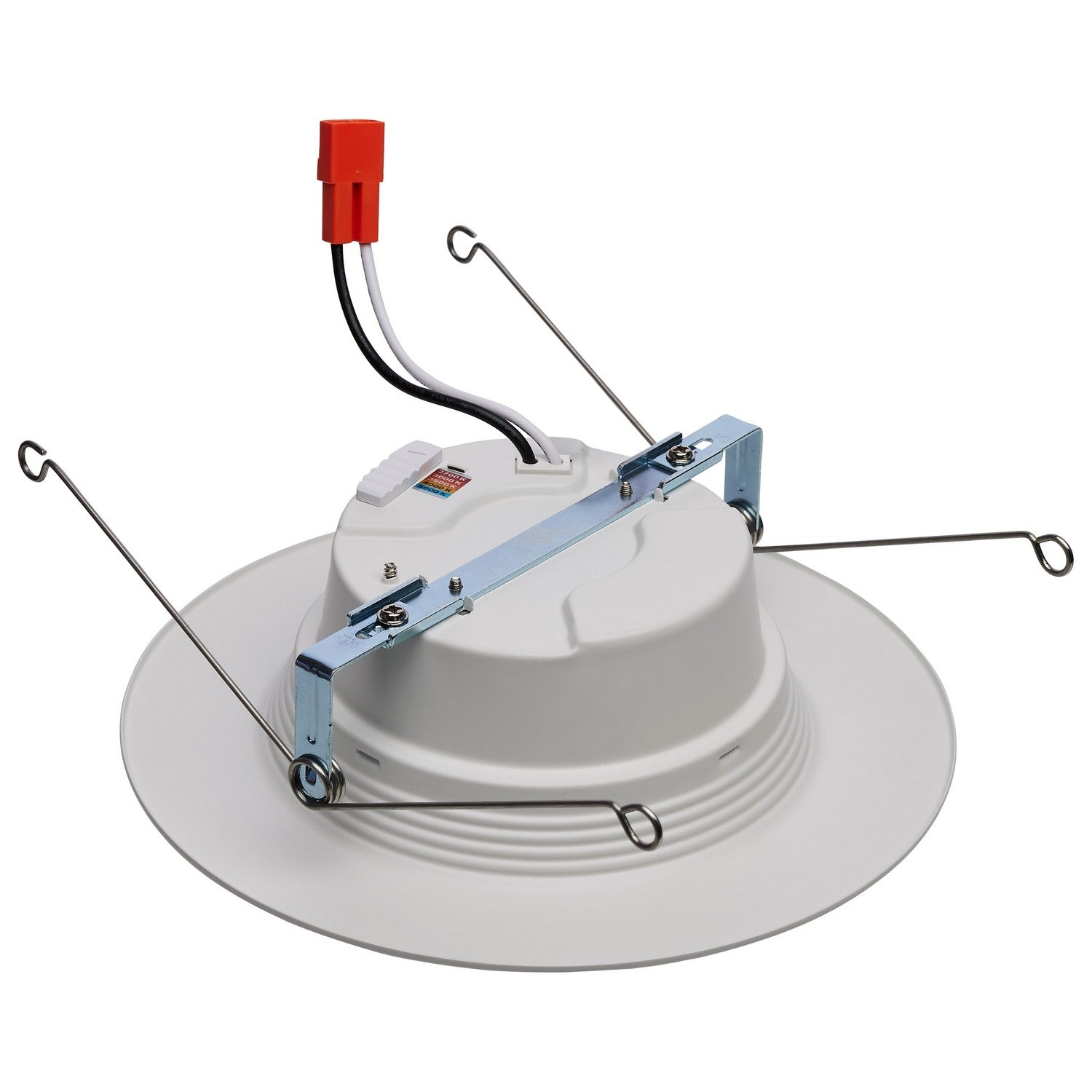 5/6" Retrofit LED Can Light, 14W, 1200 Lm, 5-CCT, White Baffle Trim