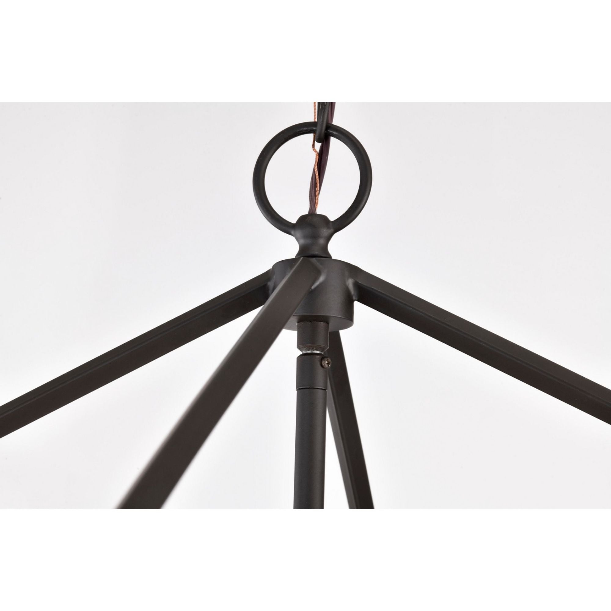 Emma 17" 4 lights Pendant, Matte Black Finish - Bees Lighting