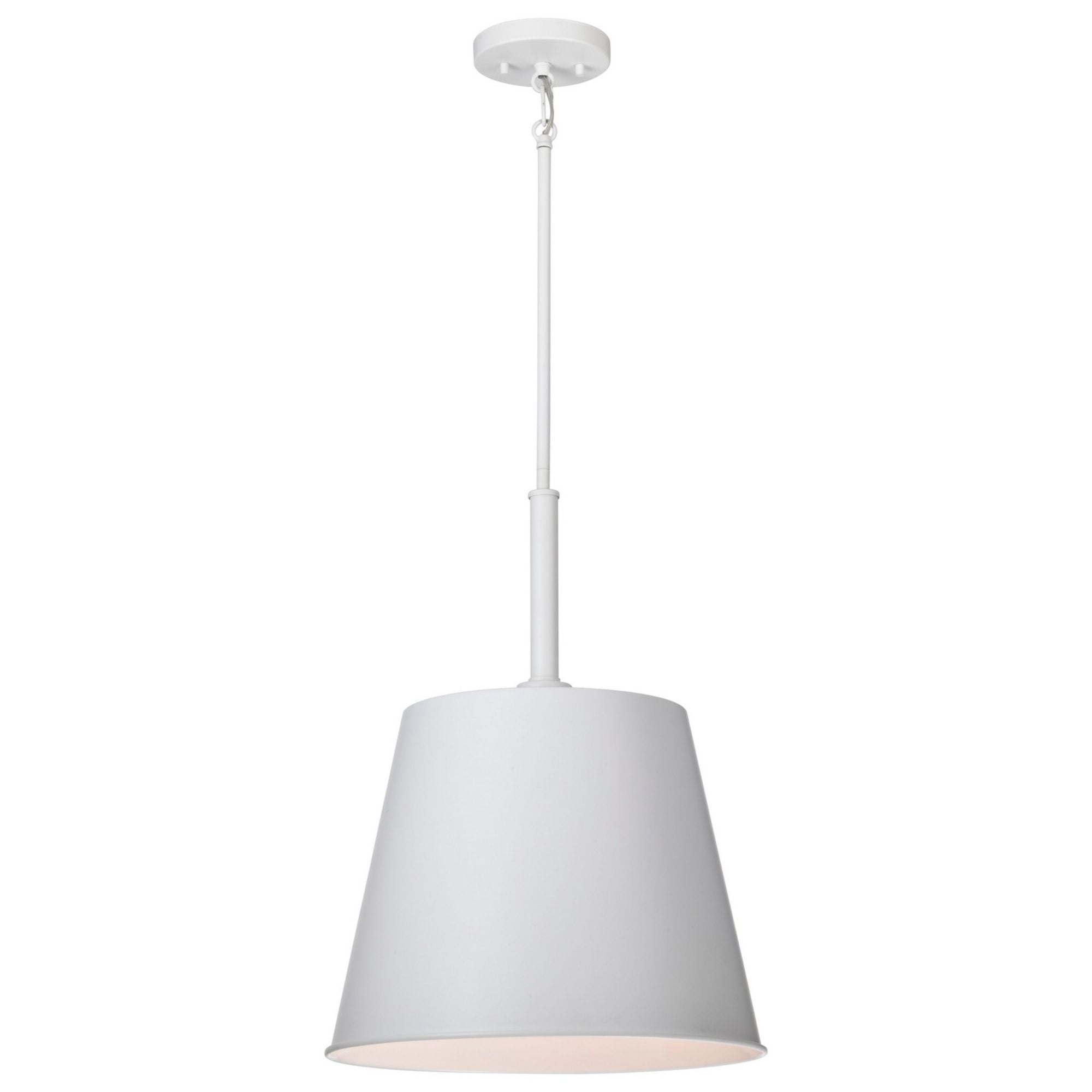 Alexis 15" Pendant, Matte White Finish - Bees Lighting