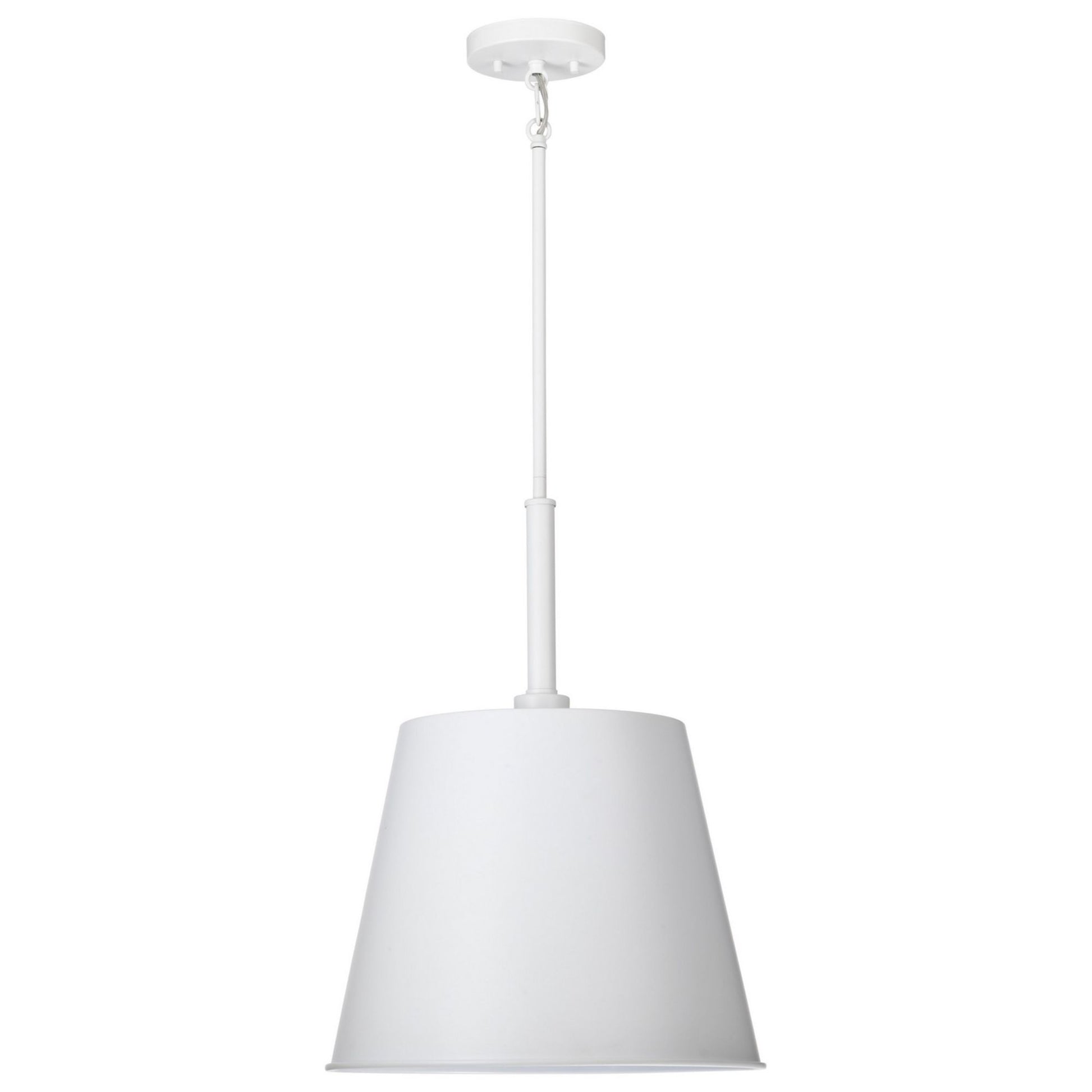 Alexis 15" Pendant, Matte White Finish - Bees Lighting