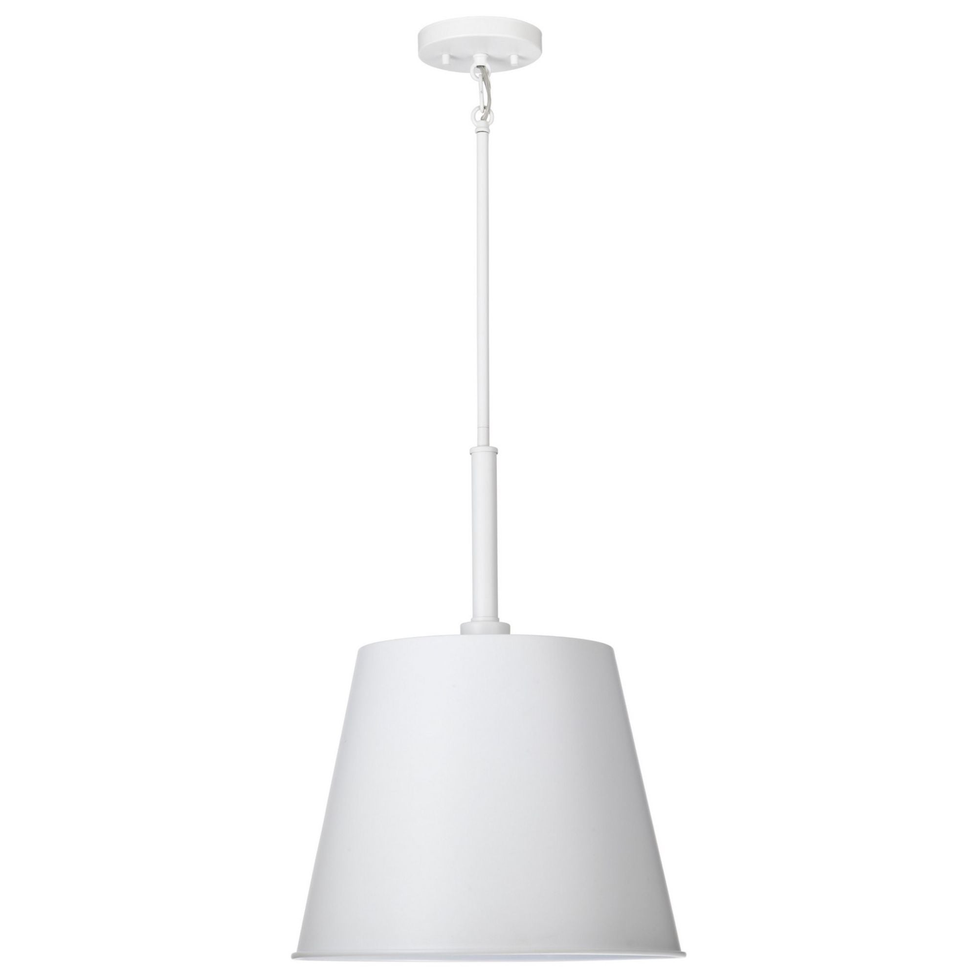 Alexis 15" Pendant, Matte White Finish - Bees Lighting