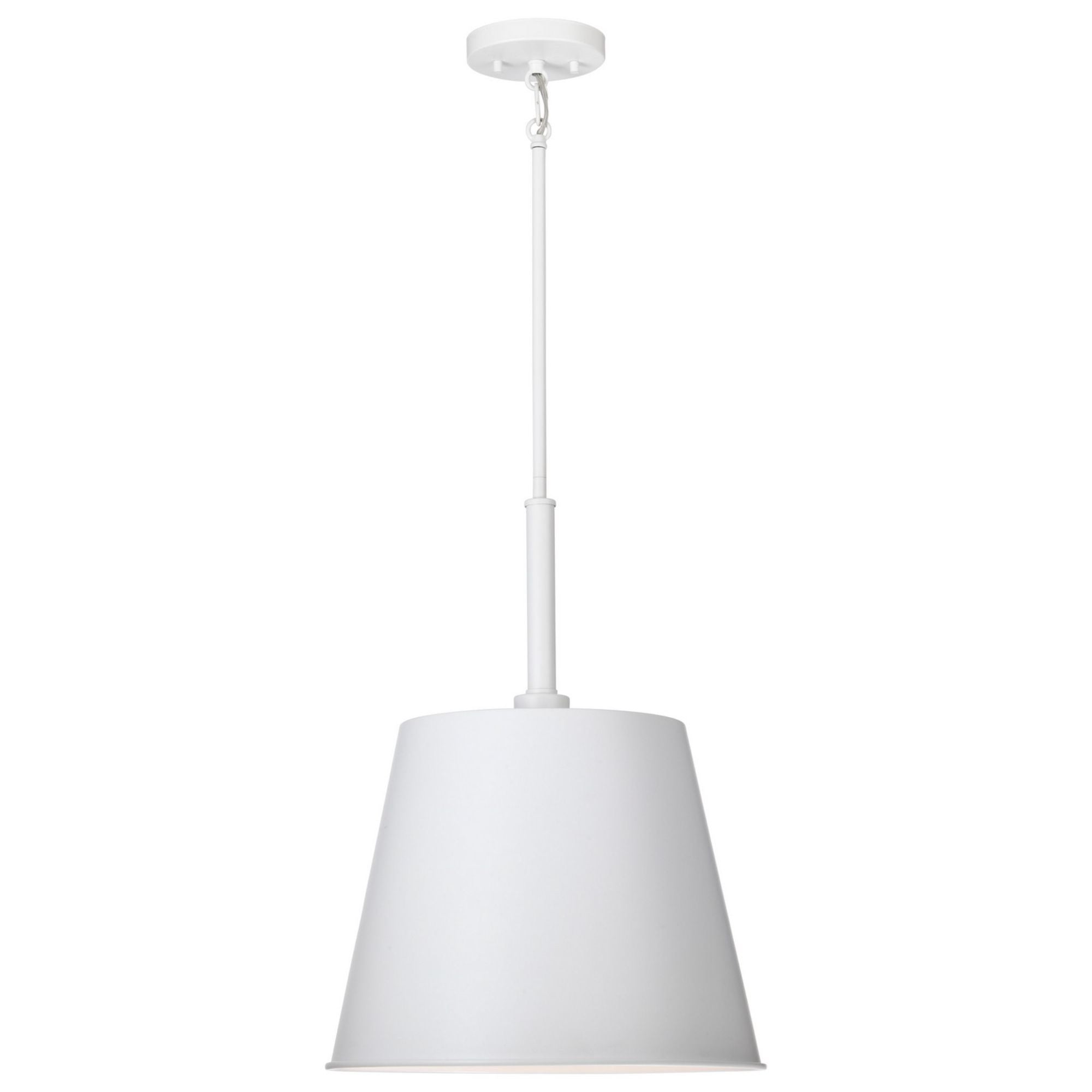 Alexis 15" Pendant, Matte White Finish - Bees Lighting