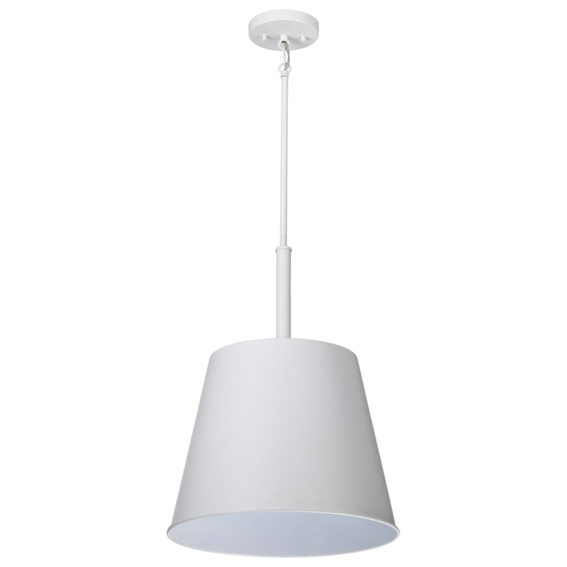 Alexis 15" Pendant, Matte White Finish - Bees Lighting