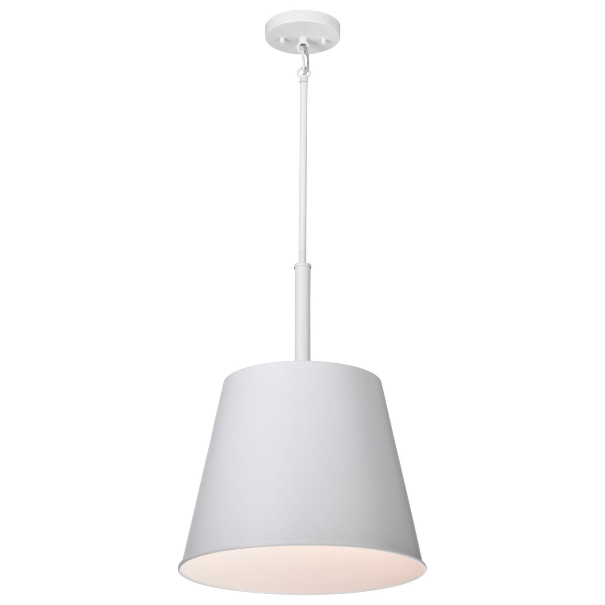 Alexis 15" Pendant, Matte White Finish - Bees Lighting