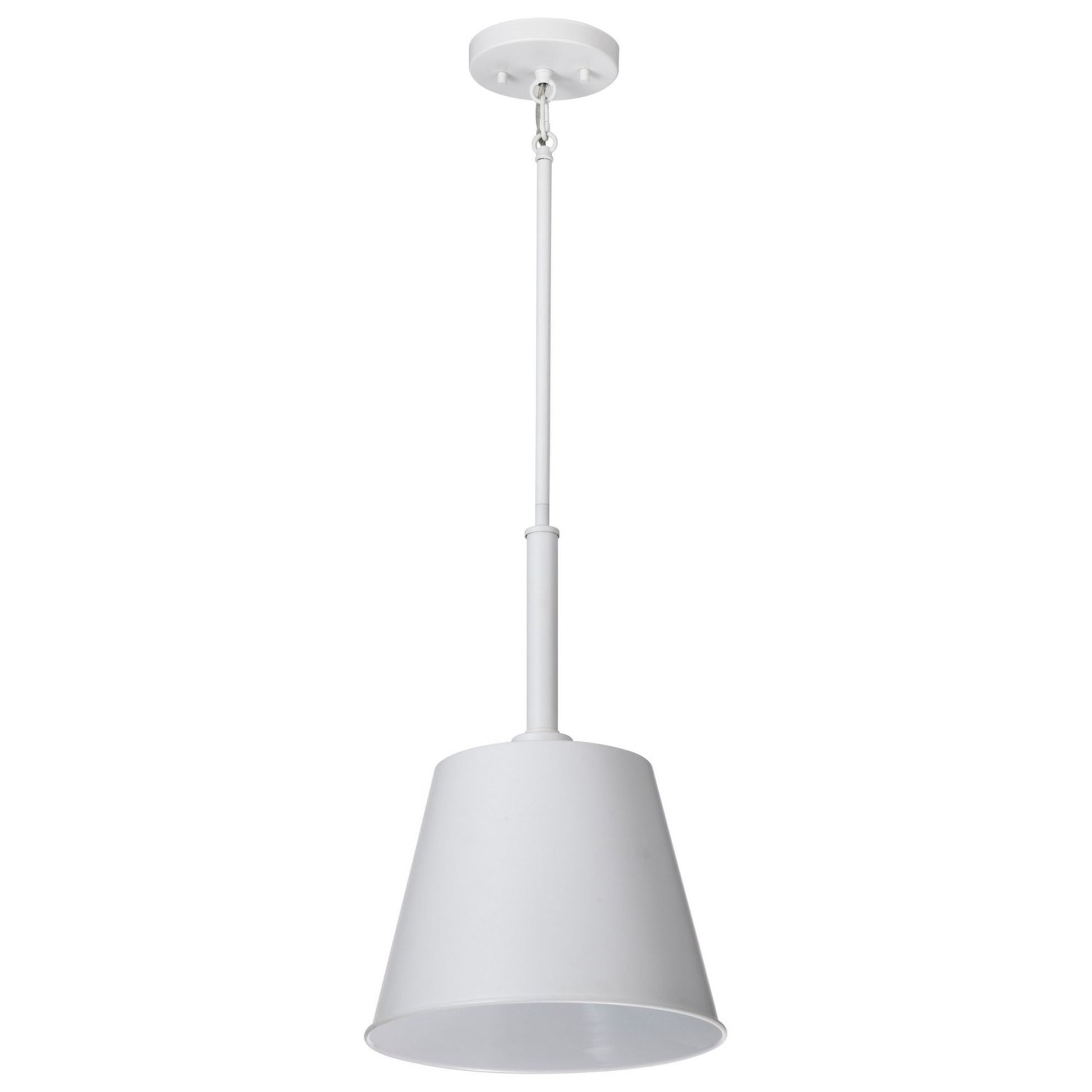 Alexis 11" Pendant, Matte White Finish - Bees Lighting