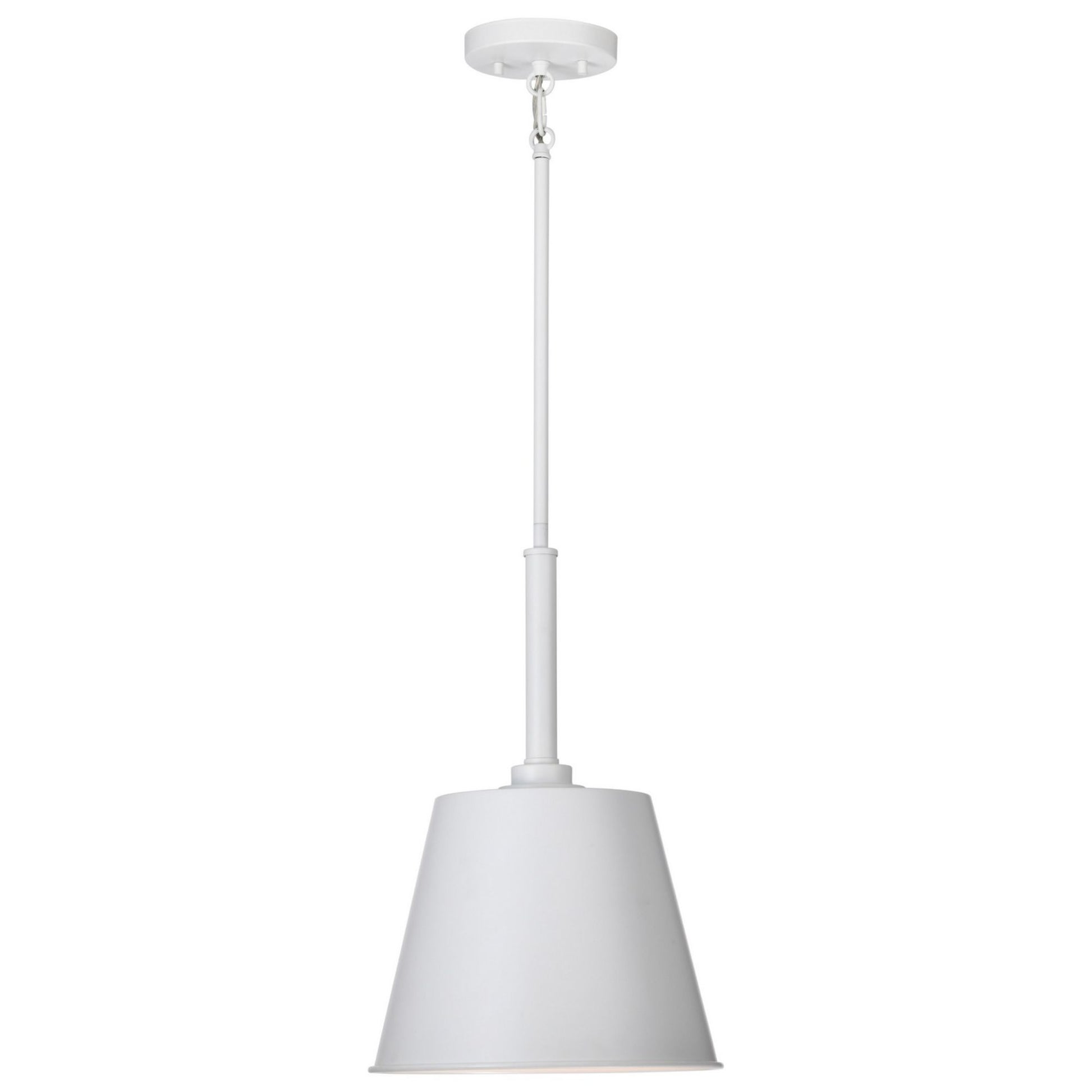 Alexis 11" Pendant, Matte White Finish - Bees Lighting