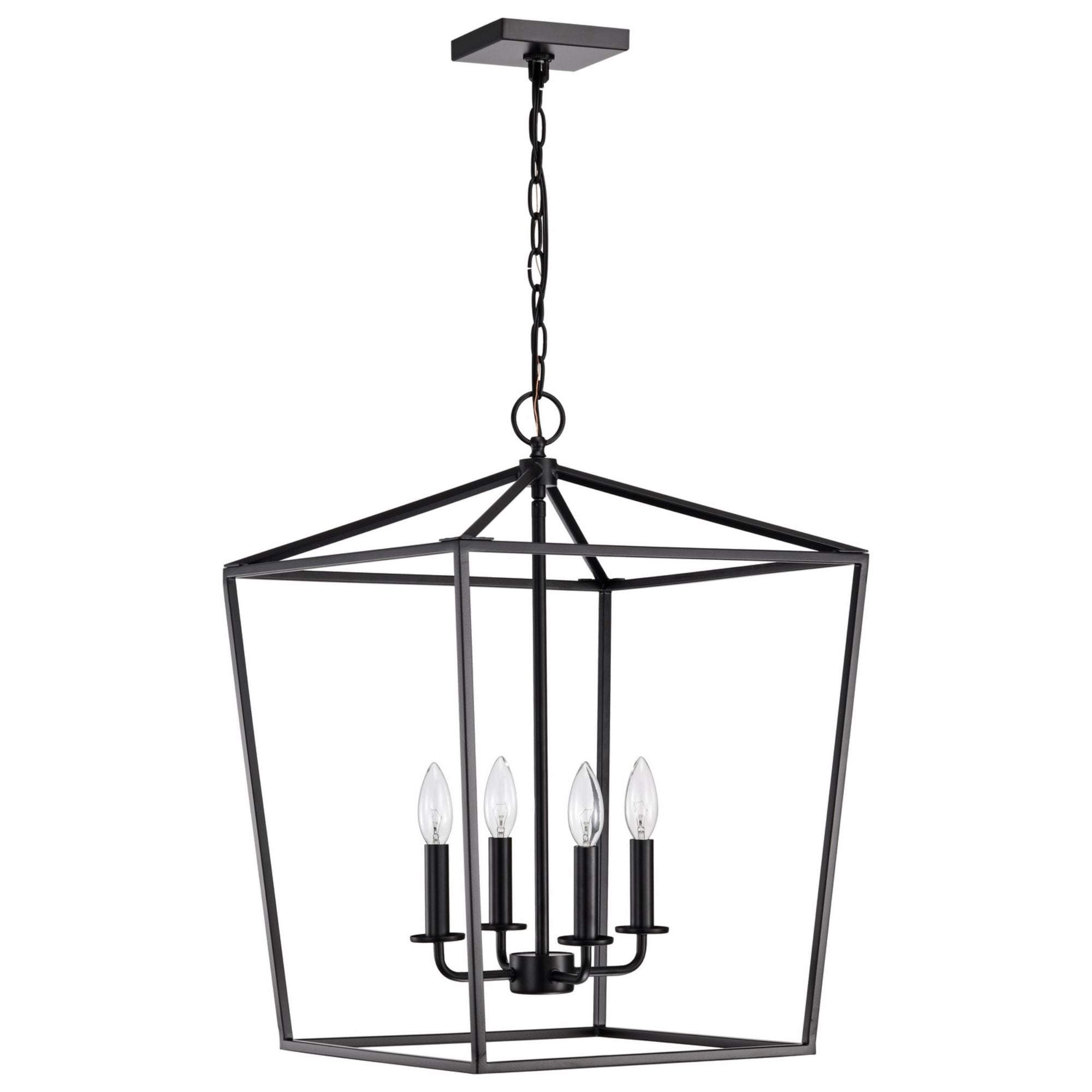 Emma 17" 4 lights Pendant, Dark Bronze Finish - Bees Lighting