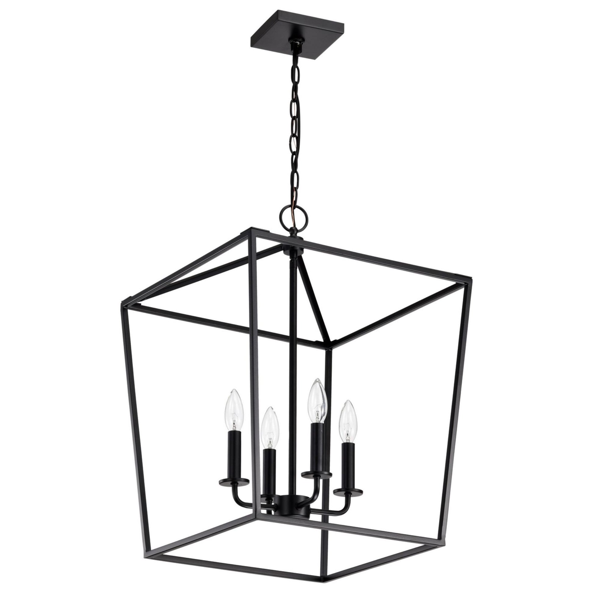 Emma 17" 4 lights Pendant, Dark Bronze Finish - Bees Lighting