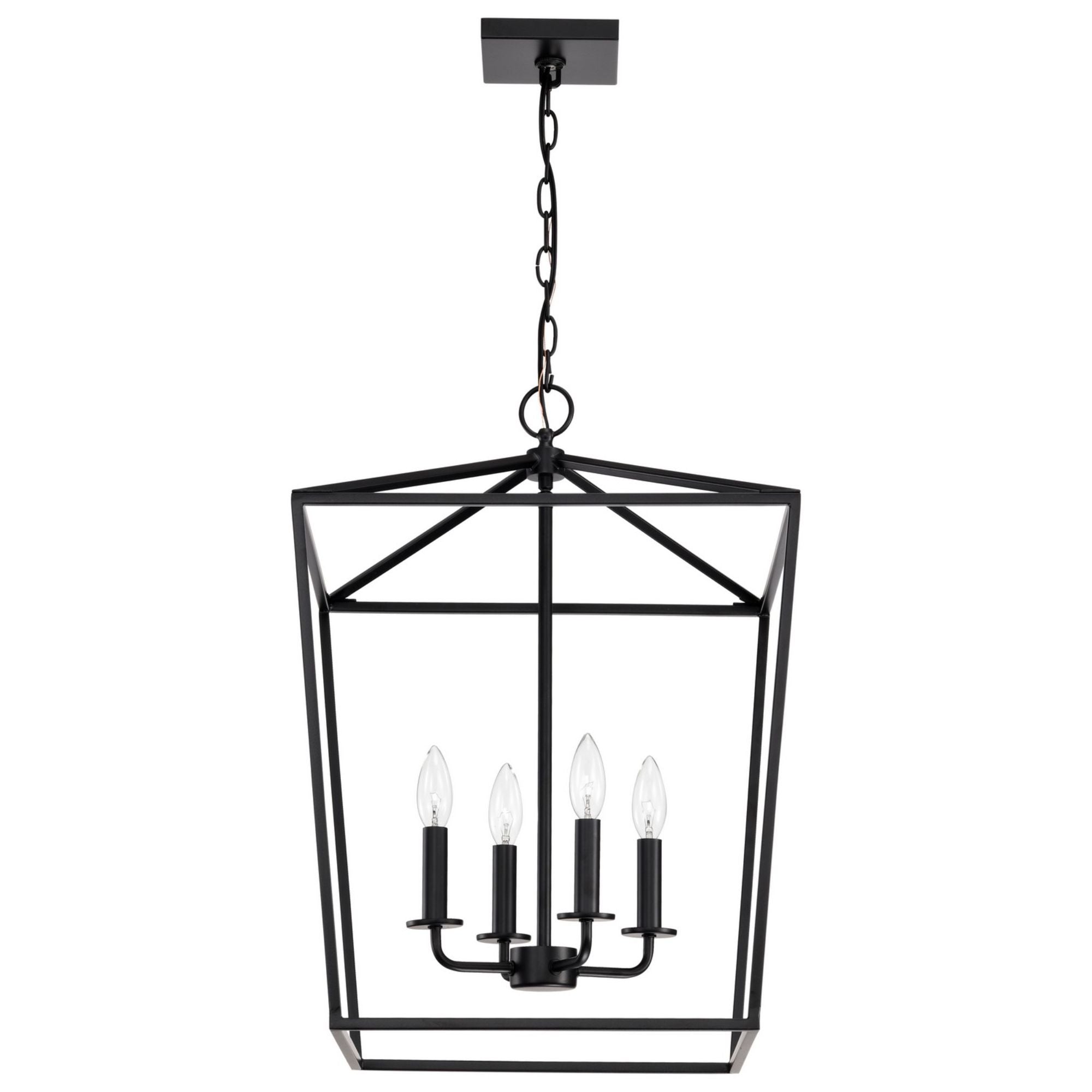 Emma 17" 4 lights Pendant, Dark Bronze Finish - Bees Lighting