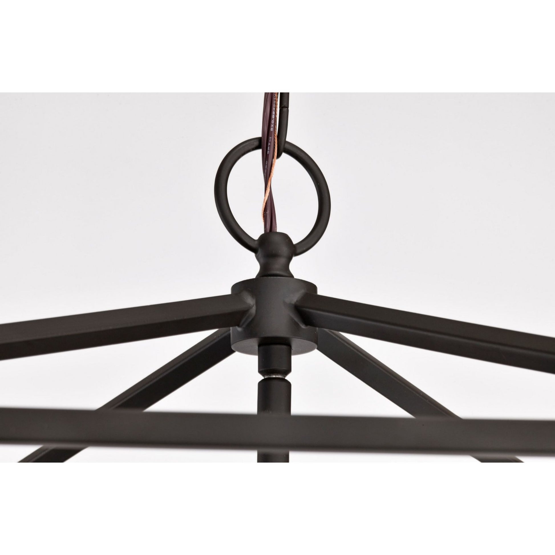 Emma 20" 4 lights Pendant, Dark Bronze Finish - Bees Lighting