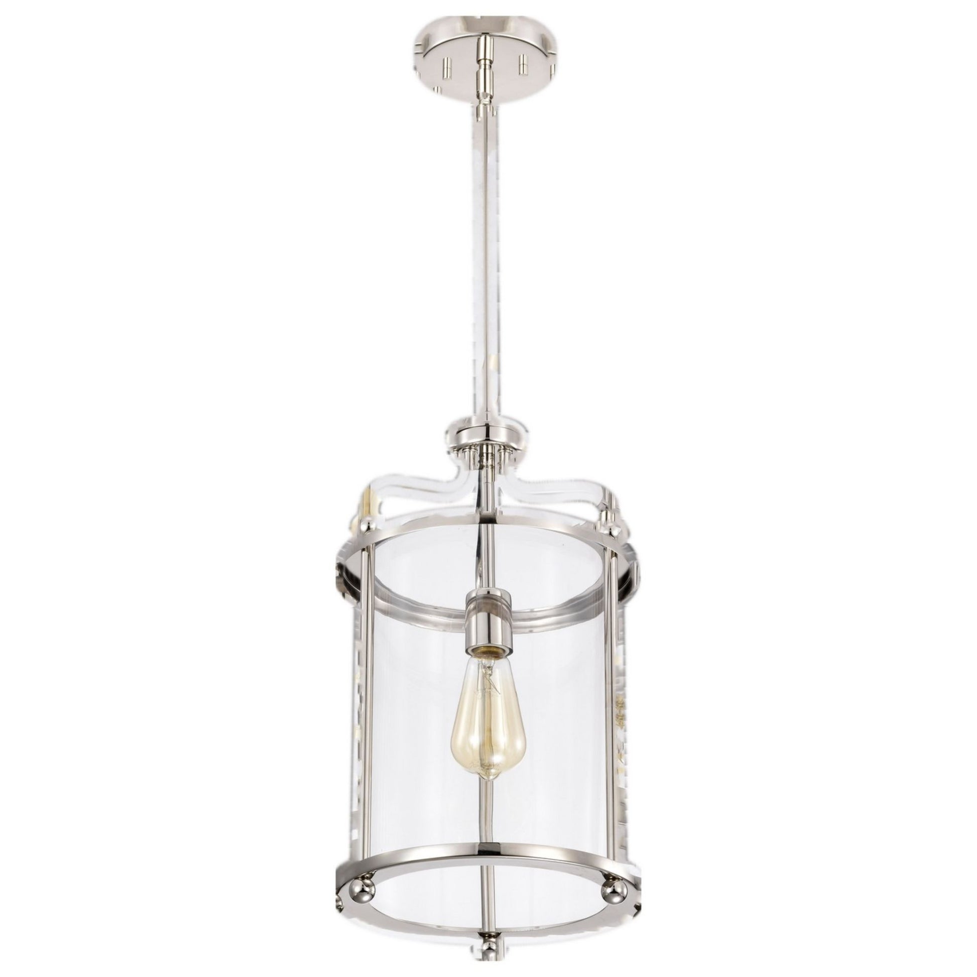 Yorktown 10" Pendant, Polished Nickel Finish - Bees Lighting