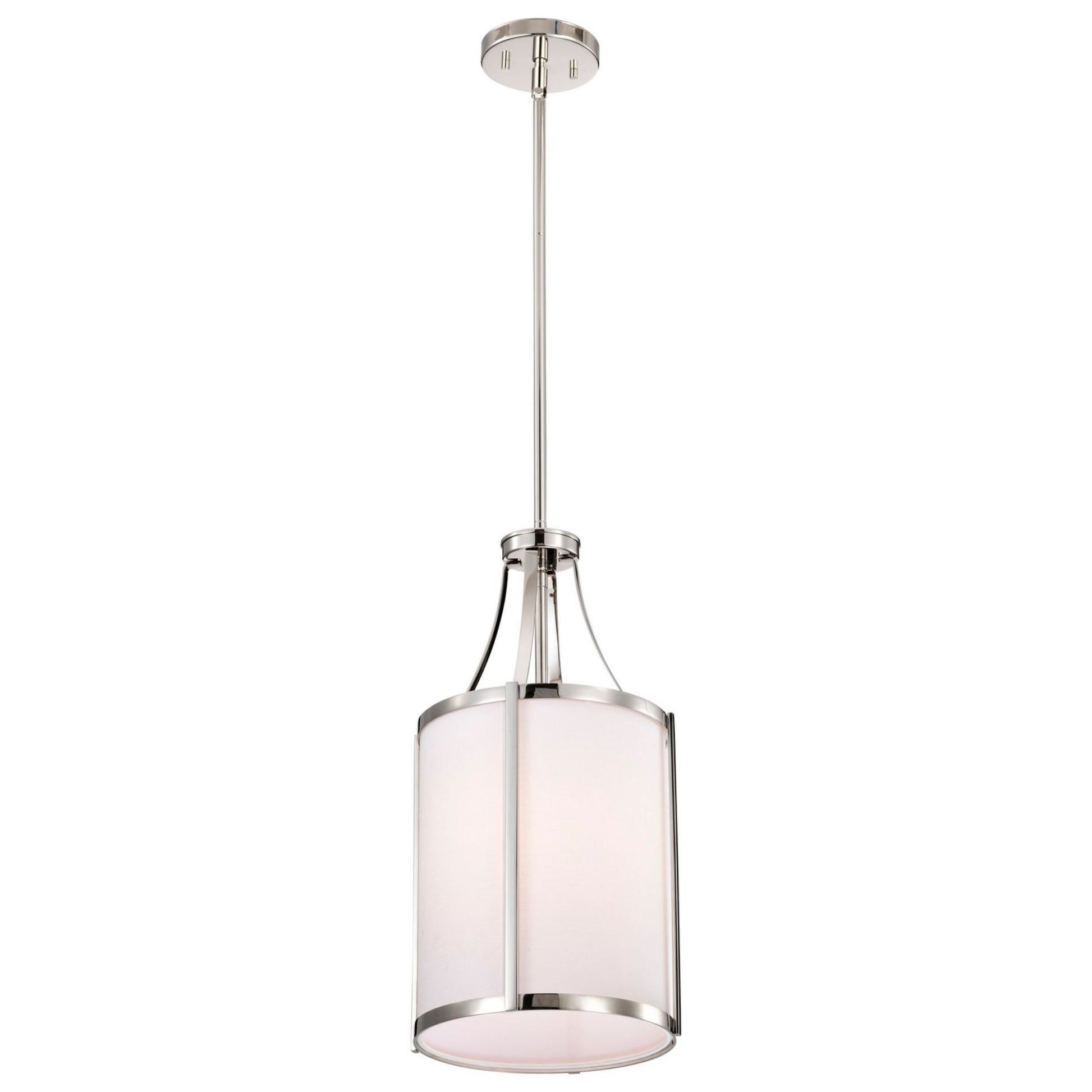 Easton 10" Pendant, Polished Nickel Finish - Bees Lighting