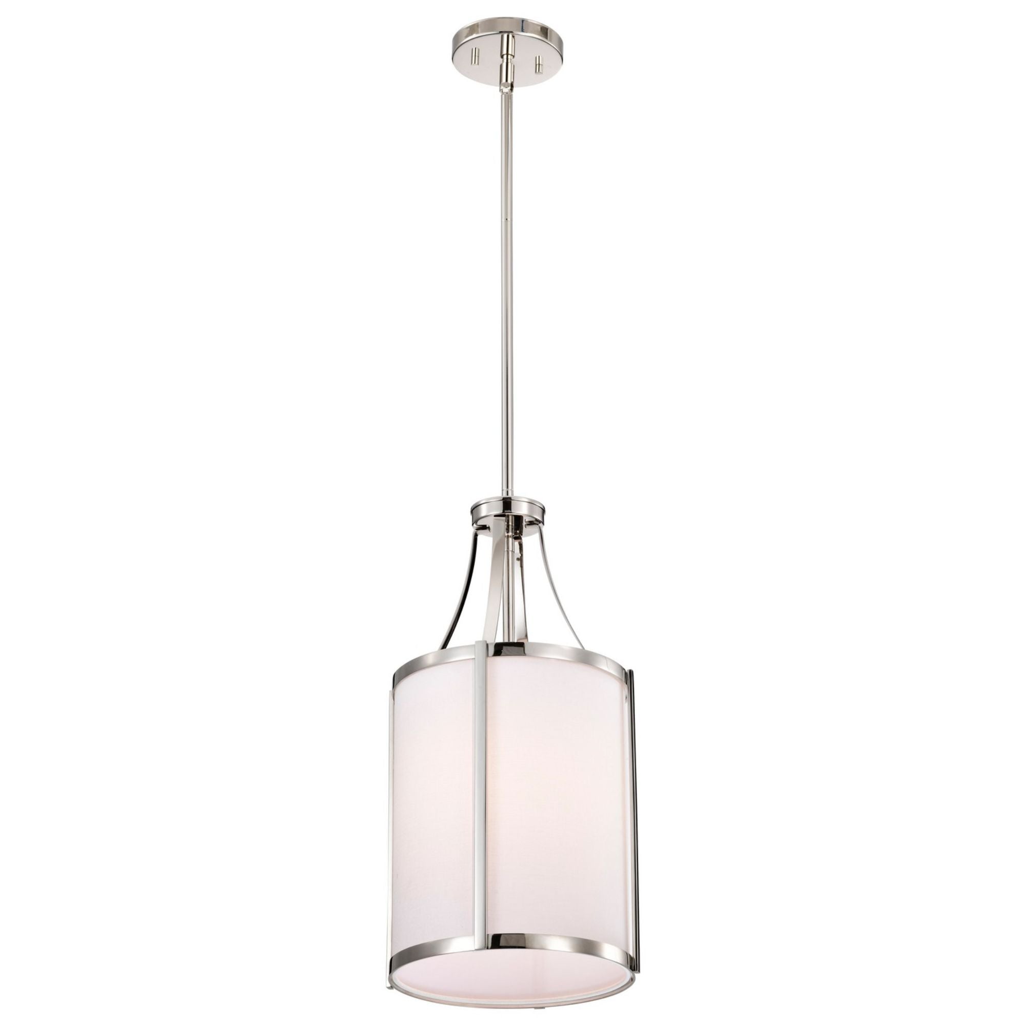 Easton 10" Pendant, Polished Nickel Finish - Bees Lighting