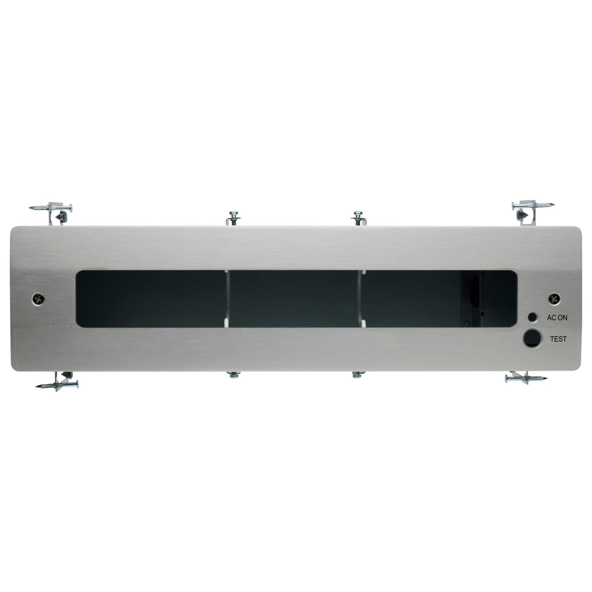 Edge-Lit LED Exit Sign, Clear Face, Red Letters, Recessed Mount - Bees Lighting