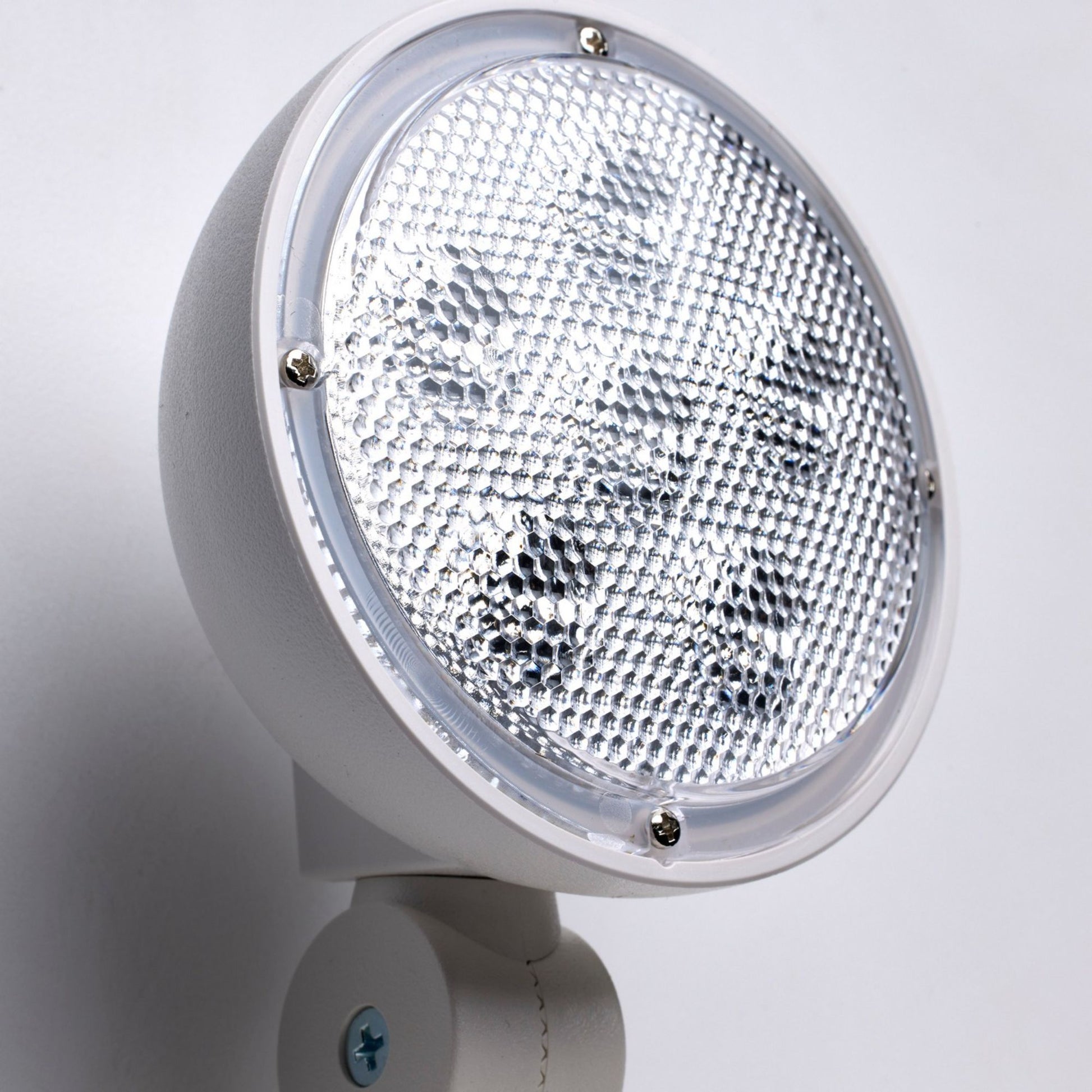 LED Combo Exit Sign, Single/Double Face, Green Letters, White - Bees Lighting