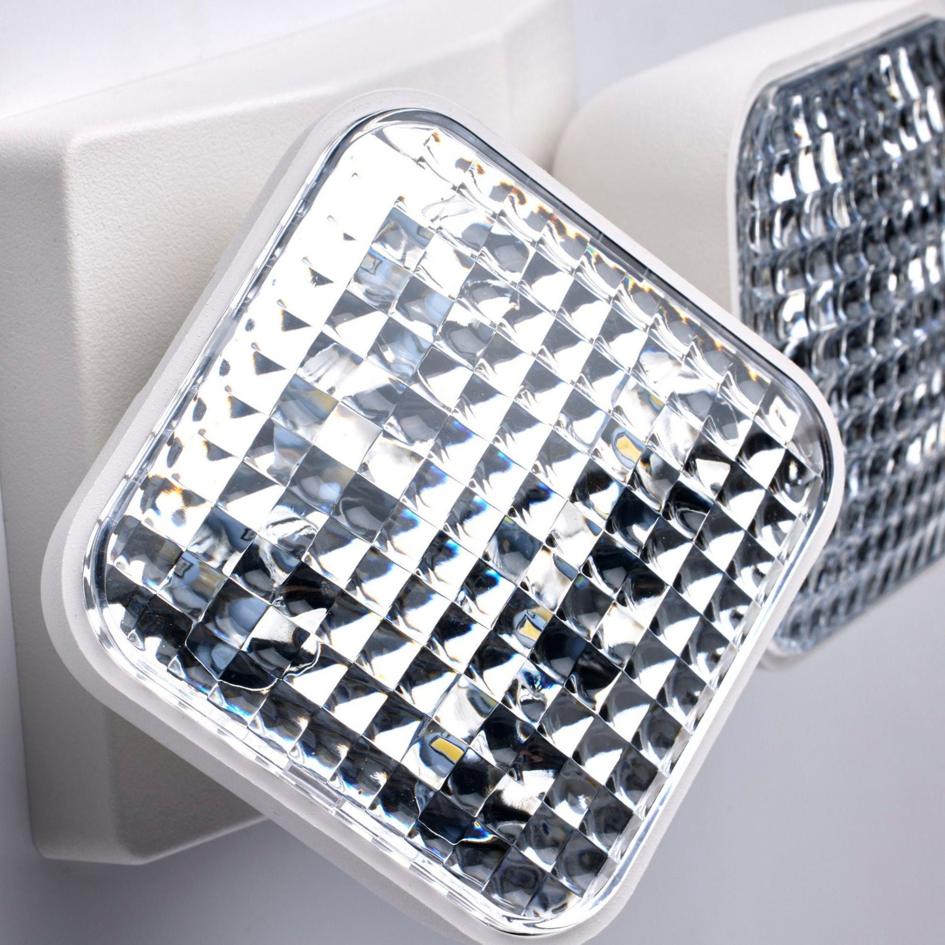 Dual Head Remote LED Emergency Light, White - Bees Lighting