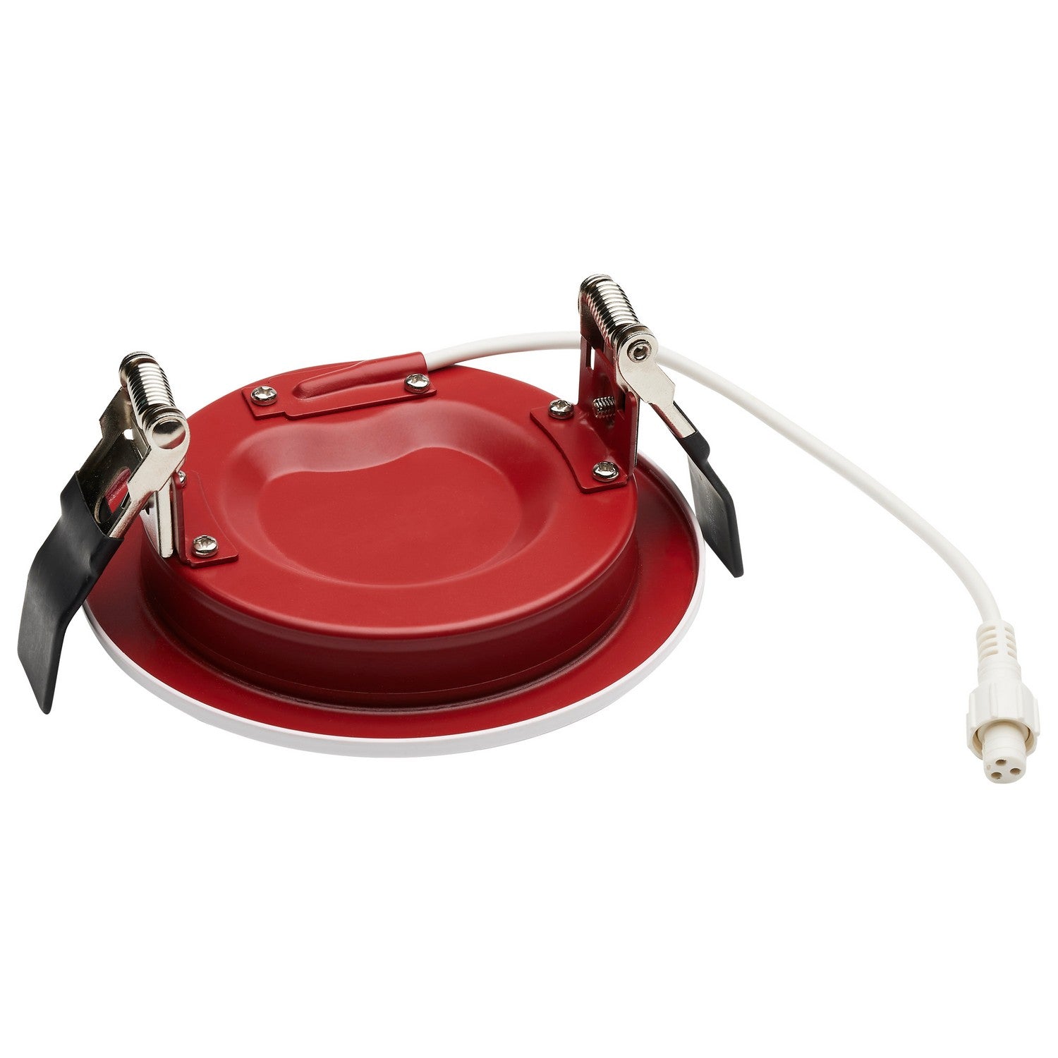 Fire Rated 4" Canless LED Recessed Light, 800 Lm, 5-CCT, Flat Trim, 120-277V