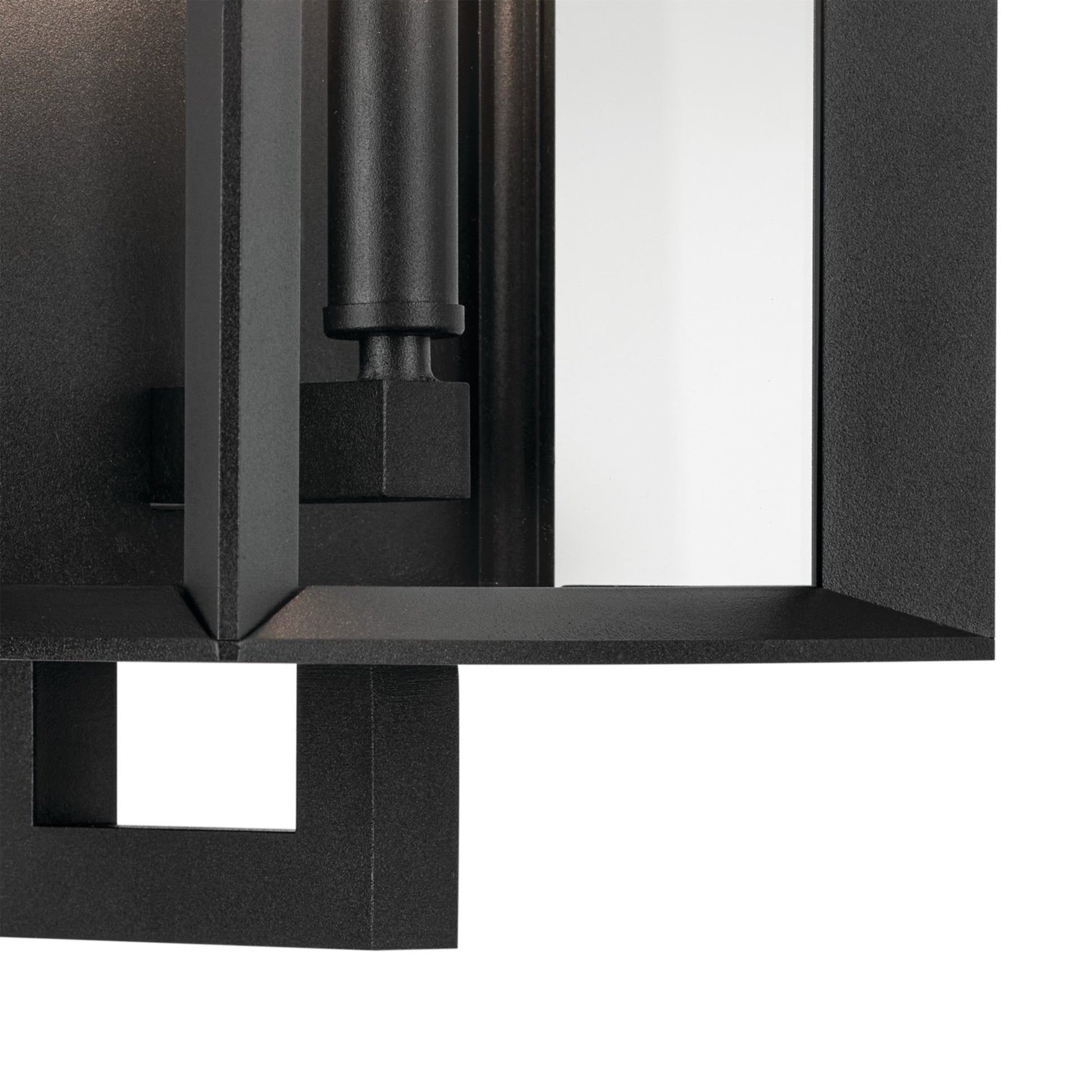 Kroft 14" Outdoor Wall Light, Textured Black Finish - Bees Lighting