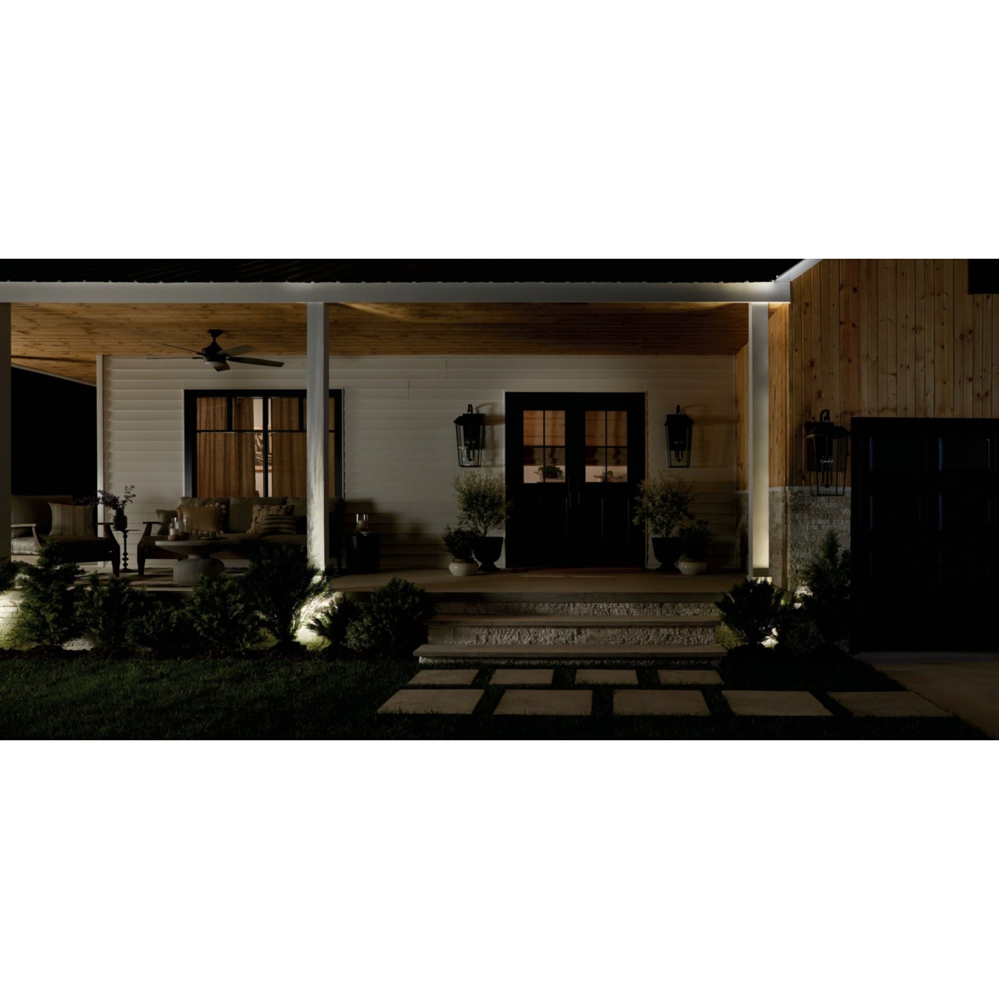 Mathus 30" 3-Light Outdoor Wall Light, Olde Bronze Finish - Bees Lighting