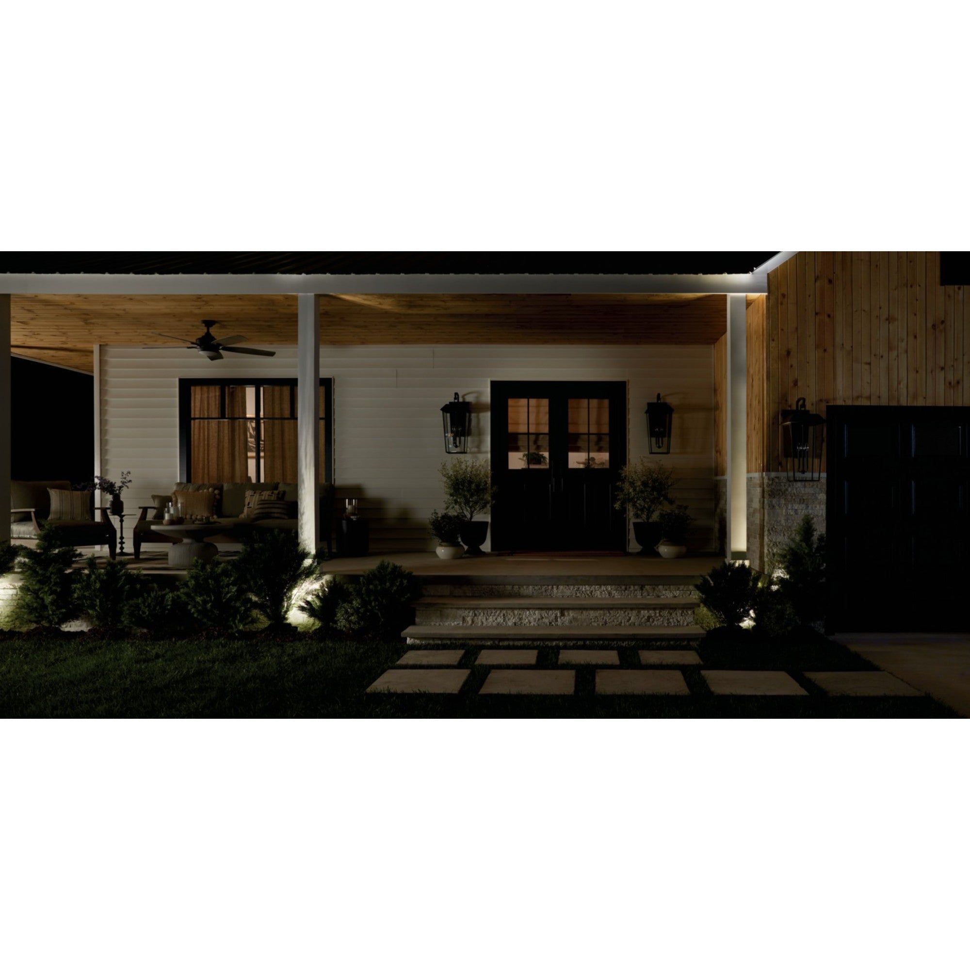 Mathus 30" 3-Light Outdoor Wall Light, Olde Bronze Finish - Bees Lighting