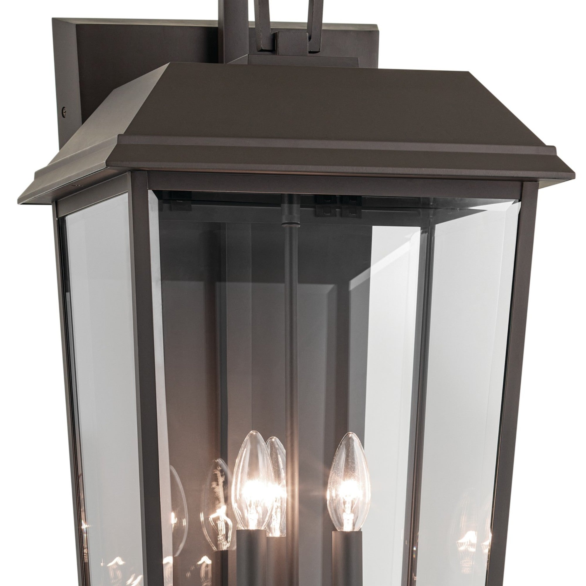 Mathus 30" 3-Light Outdoor Wall Light, Olde Bronze Finish - Bees Lighting