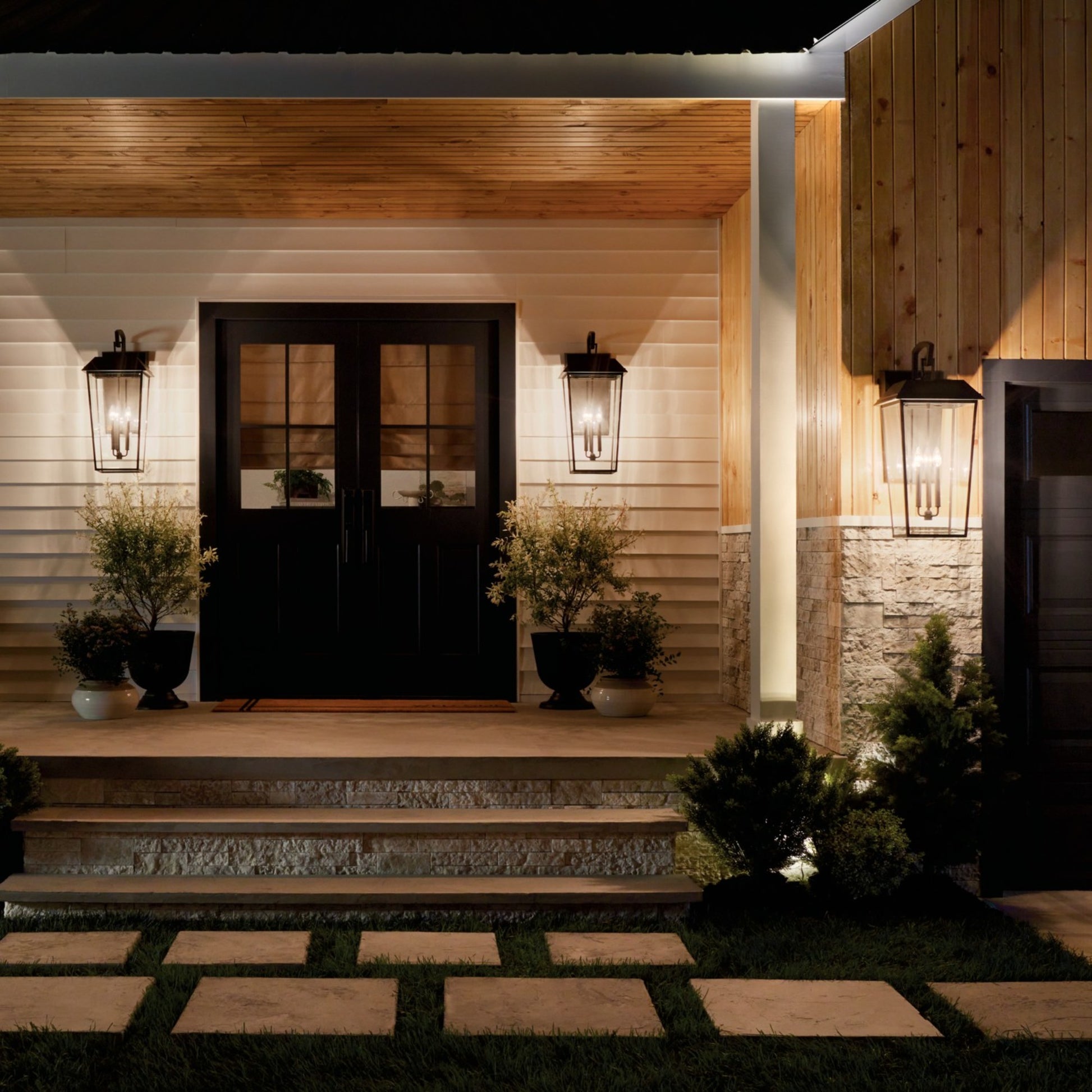Mathus 30" 3-Light Outdoor Wall Light, Olde Bronze Finish - Bees Lighting