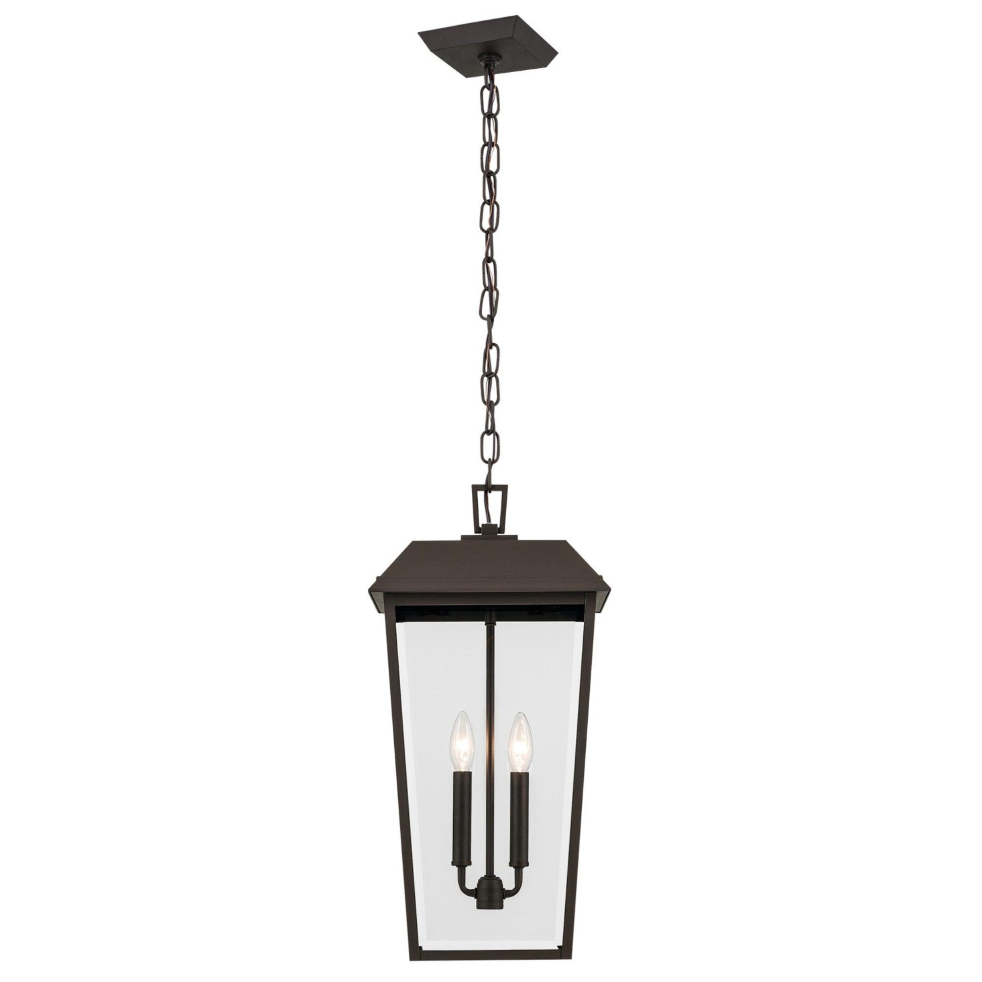 Mathus 22" 2-Light Outdoor Pendant, Olde Bronze Finish - Bees Lighting