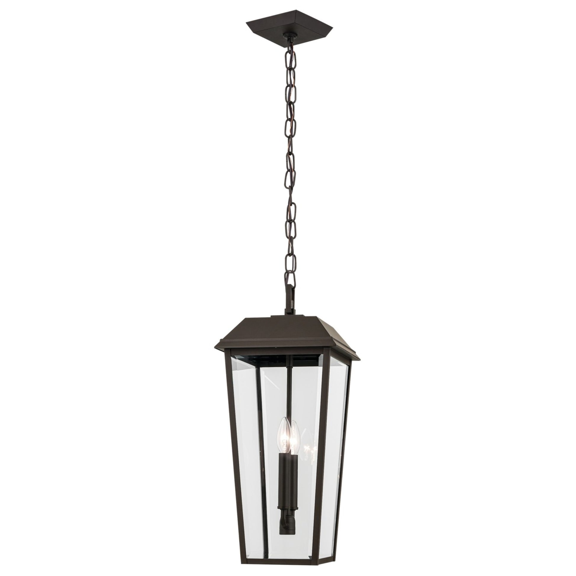 Mathus 22" 2-Light Outdoor Pendant, Olde Bronze Finish - Bees Lighting