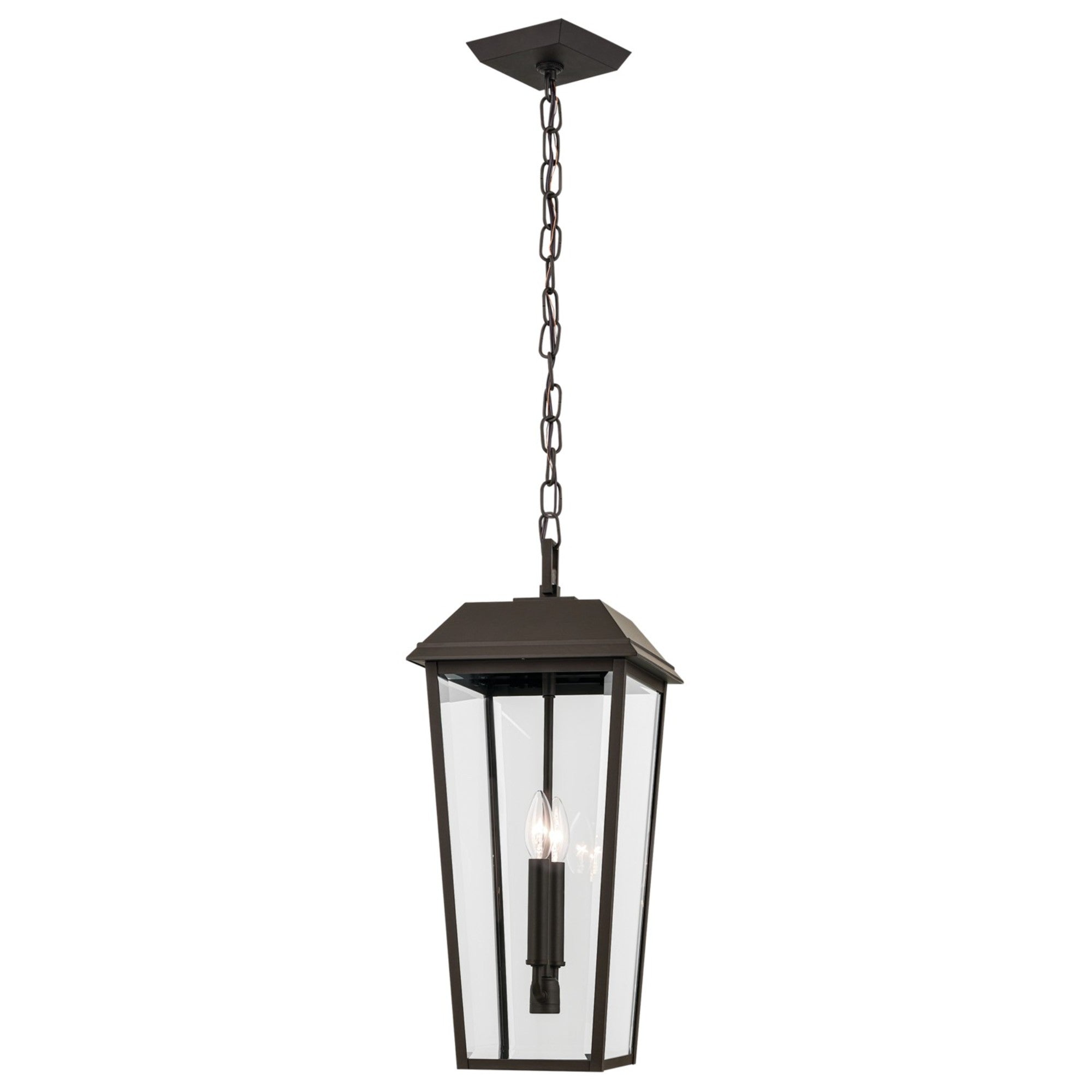 Mathus 22" 2-Light Outdoor Pendant, Olde Bronze Finish - Bees Lighting