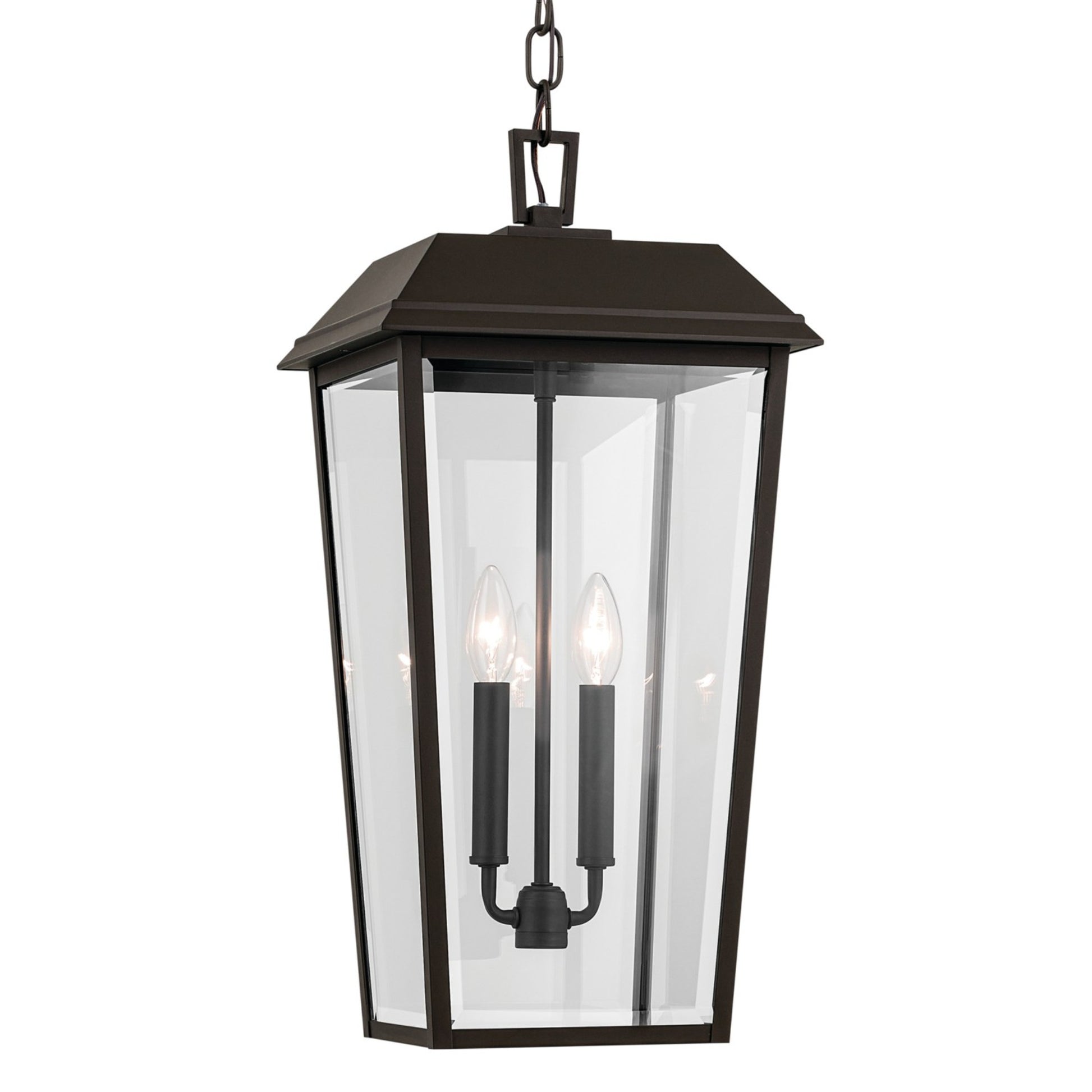 Mathus 22" 2-Light Outdoor Pendant, Olde Bronze Finish - Bees Lighting