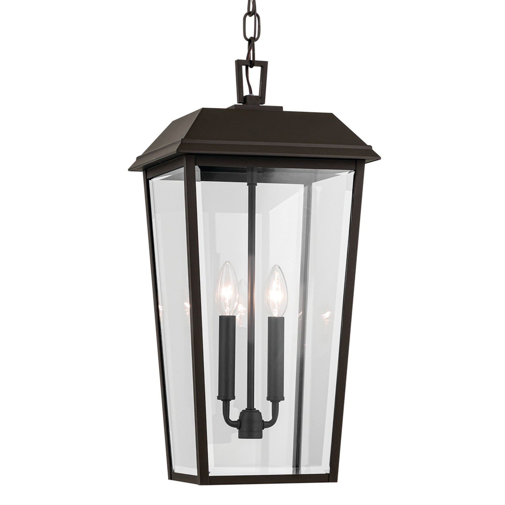 Mathus 22" 2-Light Outdoor Pendant, Olde Bronze Finish - Bees Lighting