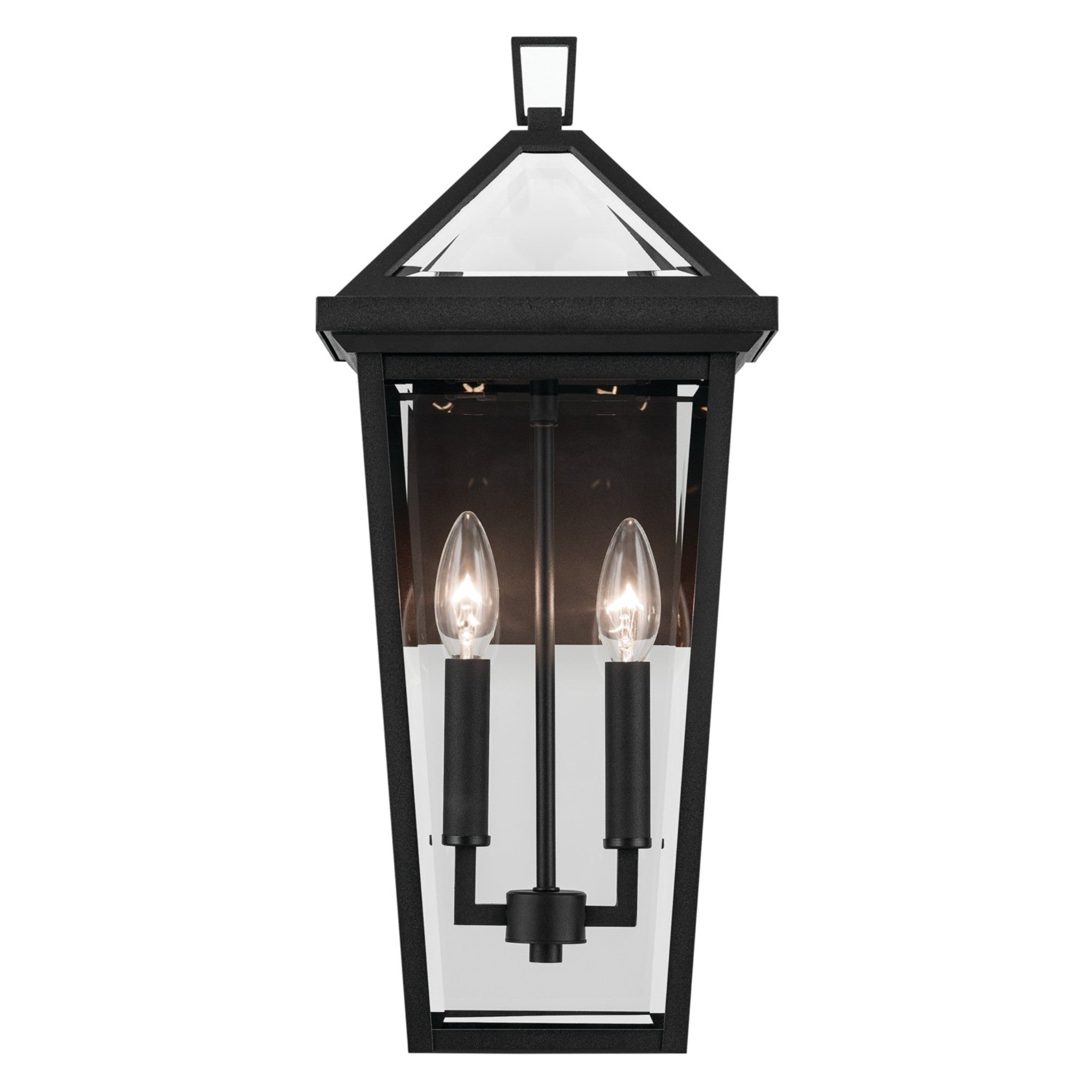 Regence 19" 2-Light Outdoor Wall Light, Textured Black Finish - Bees Lighting