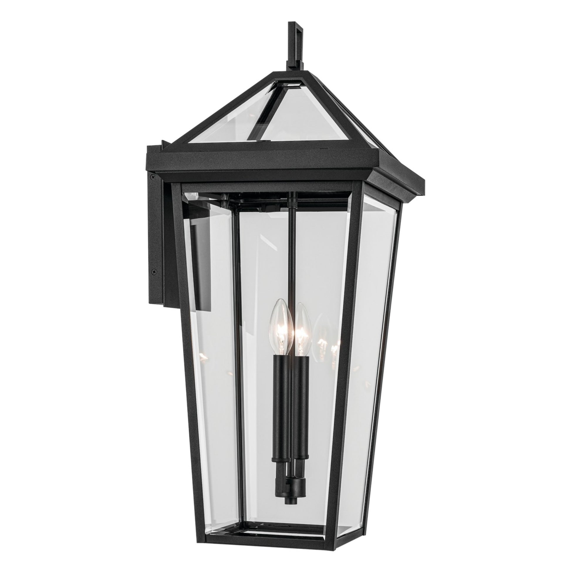 Regence 26" 2-Light Outdoor Wall Light, Textured Black Finish - Bees Lighting