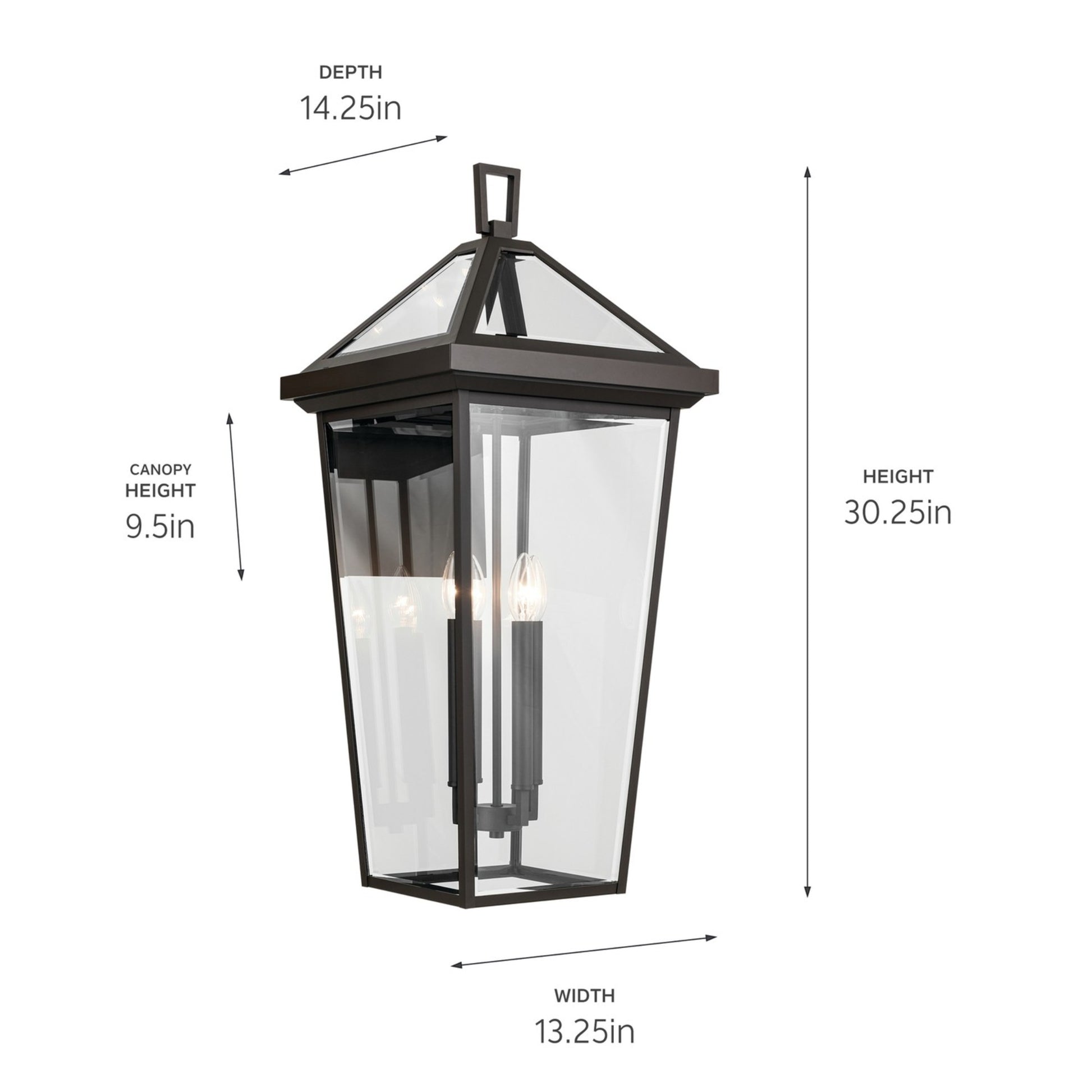 Regence 30" 4-Light Outdoor Wall Light, Olde Bronze Finish - Bees Lighting