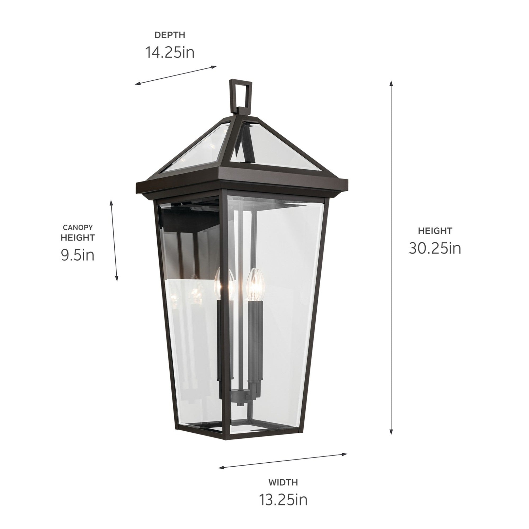 Regence 30" 4-Light Outdoor Wall Light, Olde Bronze Finish - Bees Lighting