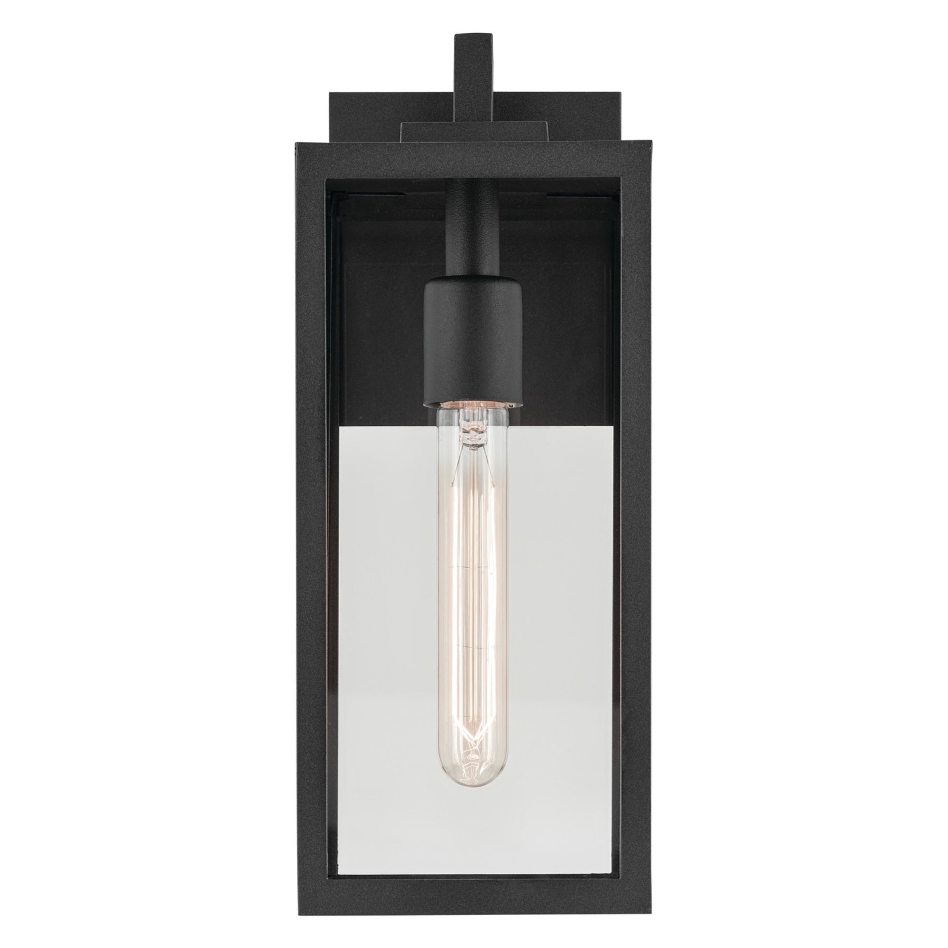 Branner 14" Outdoor Wall Light, Textured Black Finish - Bees Lighting