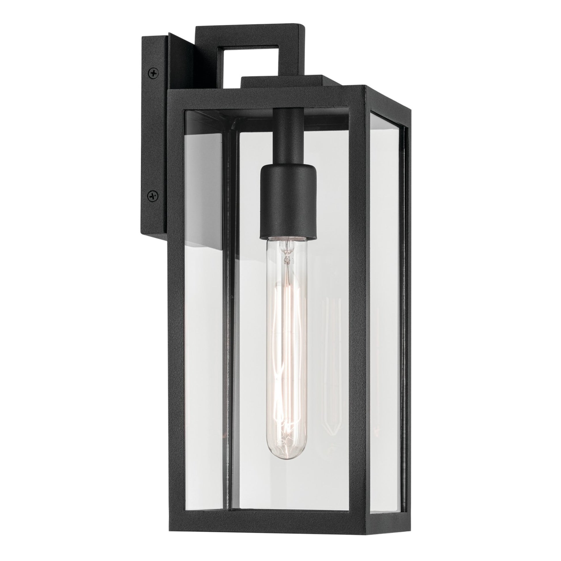 Branner 14" Outdoor Wall Light, Textured Black Finish - Bees Lighting