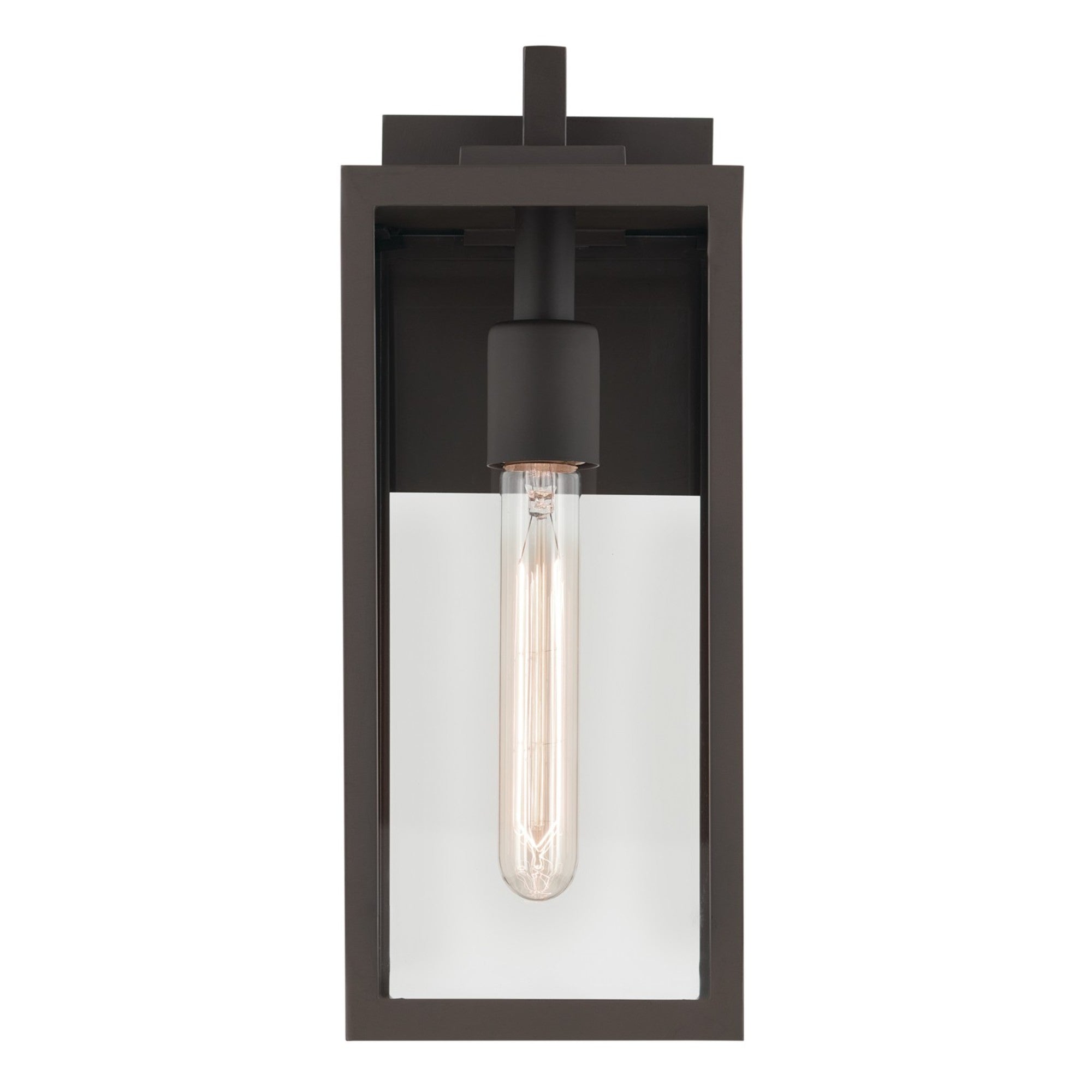 Branner 14" Outdoor Wall Light, Olde Bronze Finish - Bees Lighting