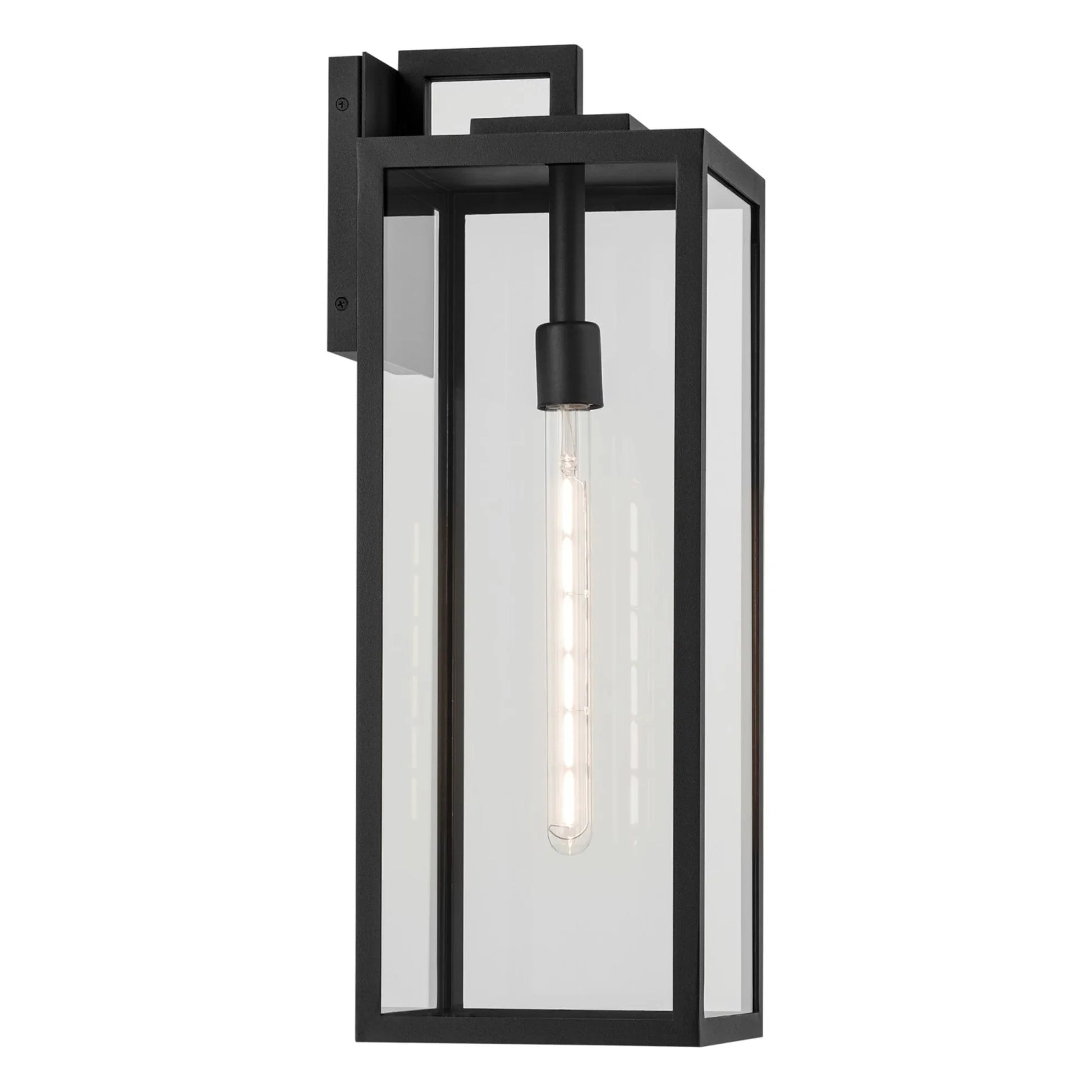 Branner 24" Outdoor Wall Light, Textured Black Finish - Bees Lighting