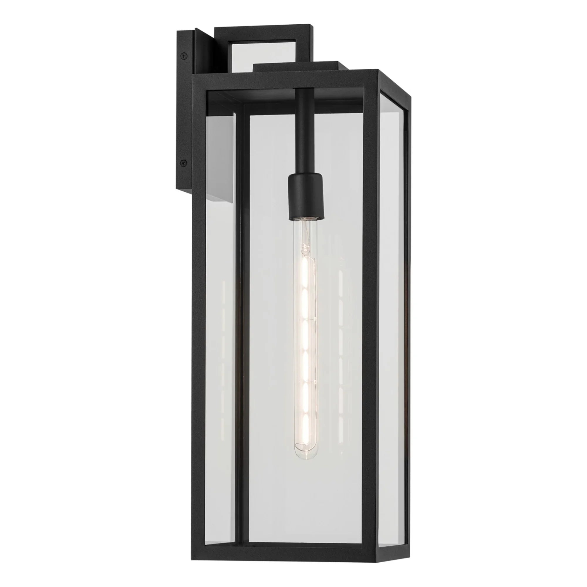 Branner 24" Outdoor Wall Light, Textured Black Finish - Bees Lighting