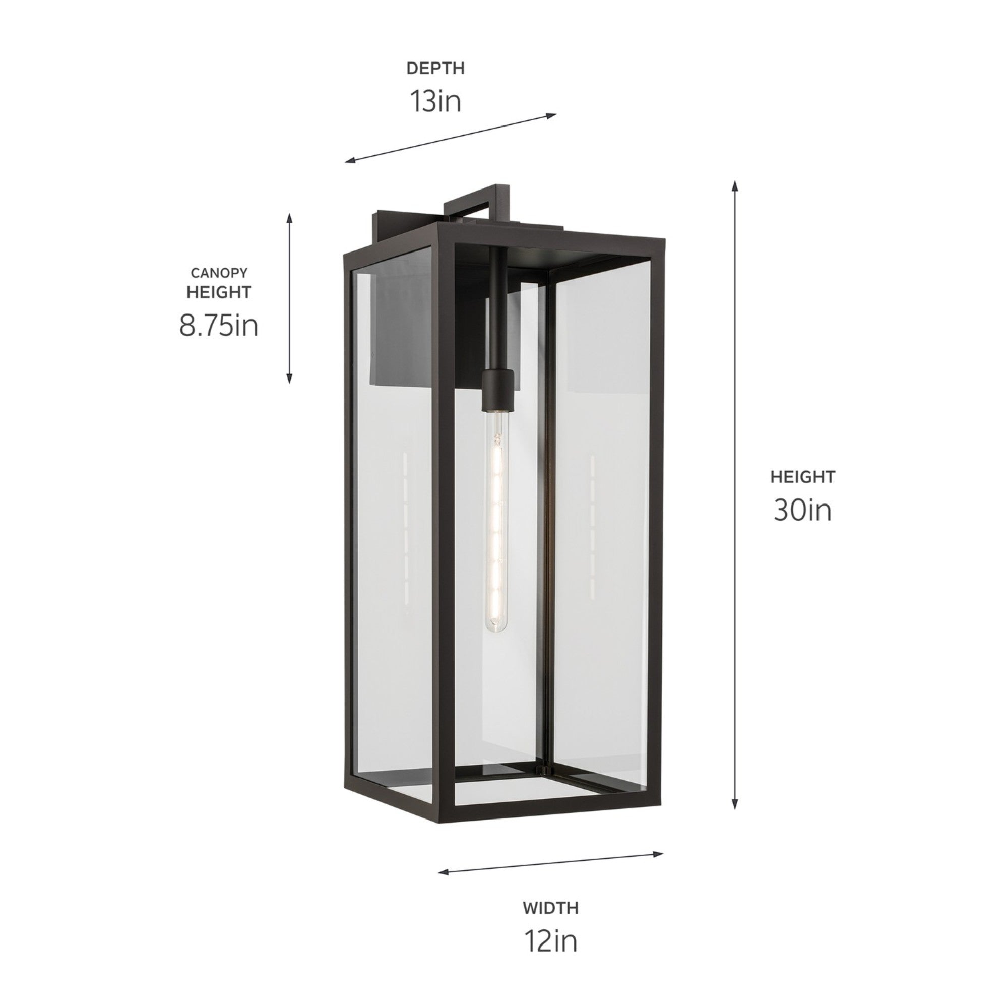 Branner 30" Outdoor Wall Light, Olde Bronze Finish - Bees Lighting