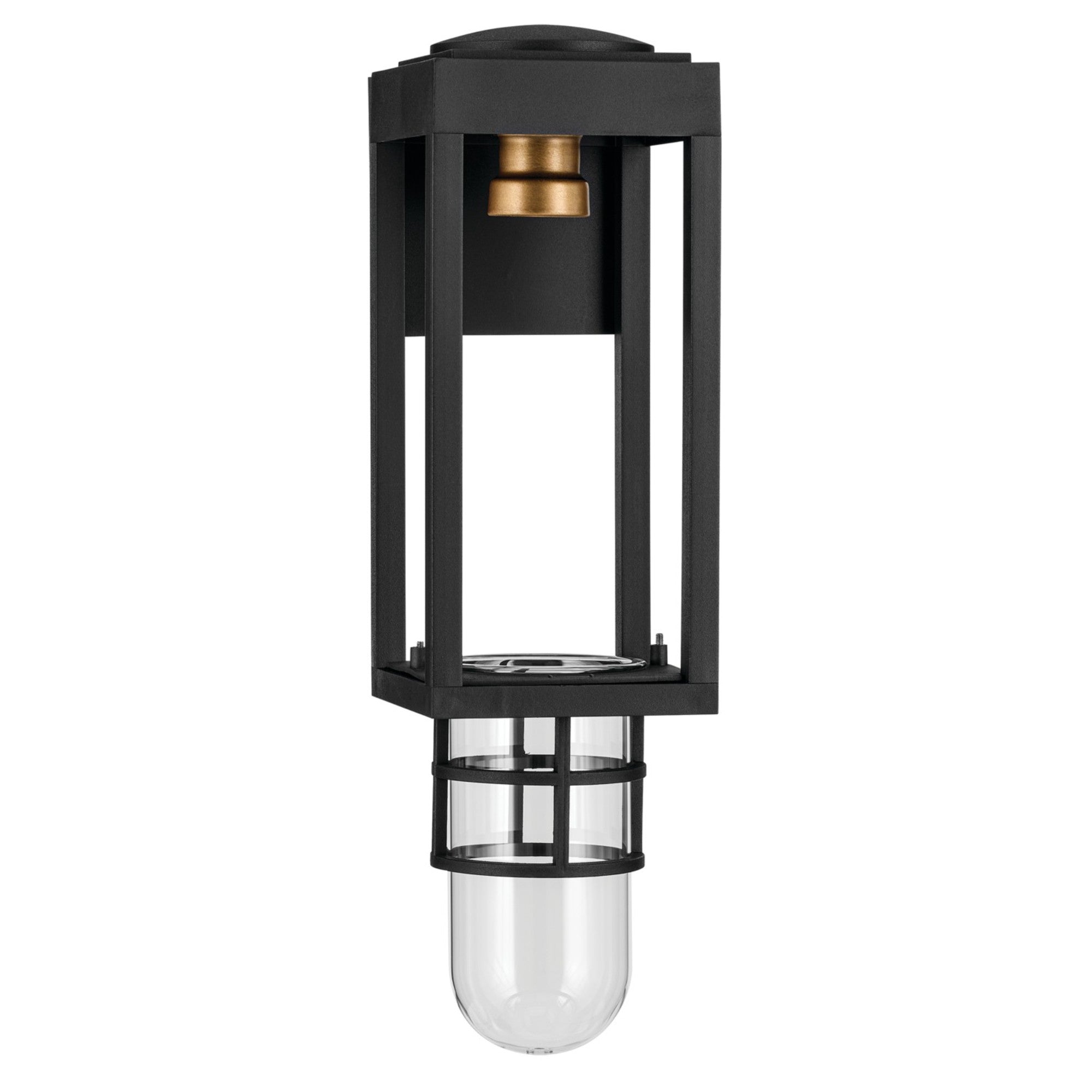 Hone 13" Outdoor Wall Light, Textured Black Finish - Bees Lighting
