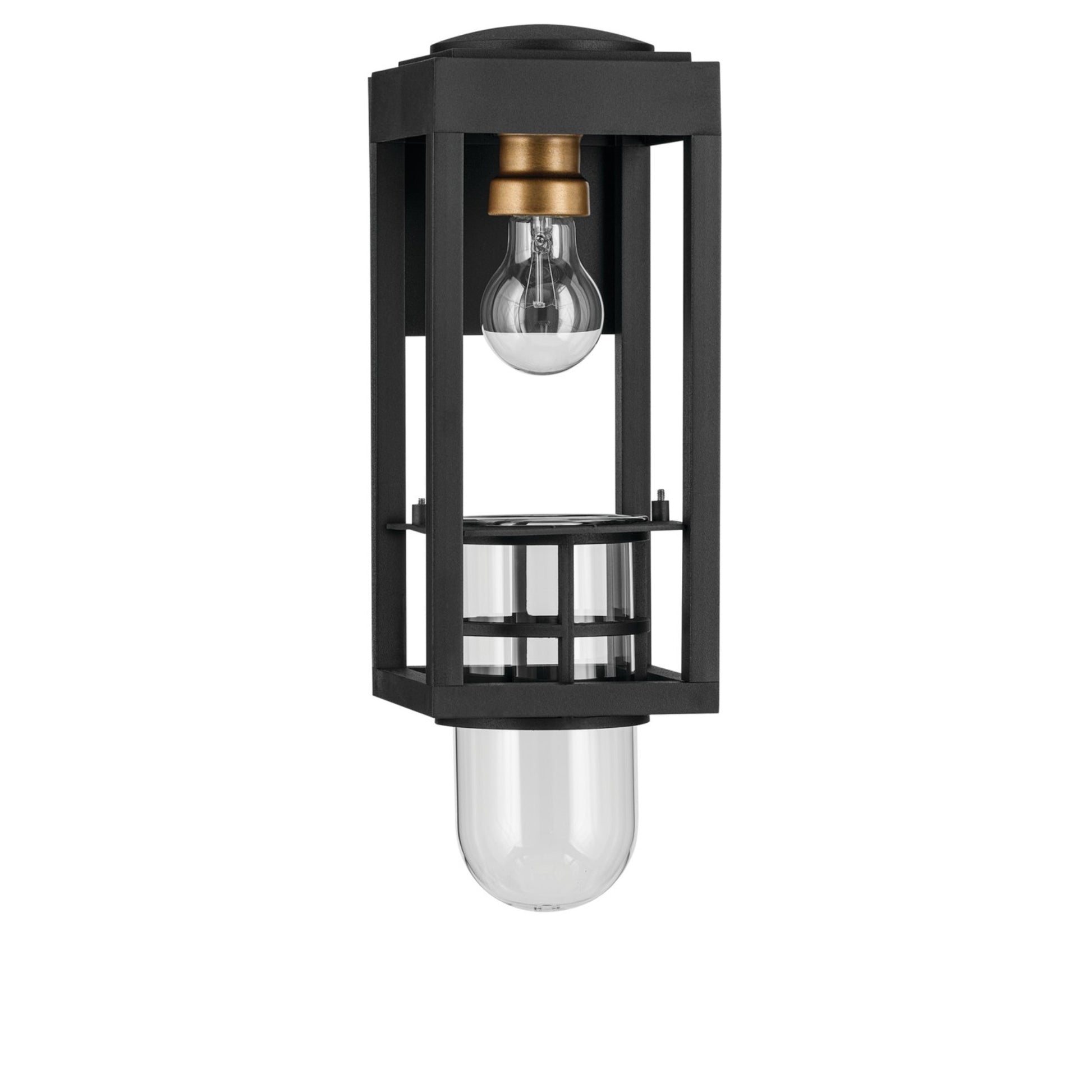 Hone 13" Outdoor Wall Light, Textured Black Finish - Bees Lighting