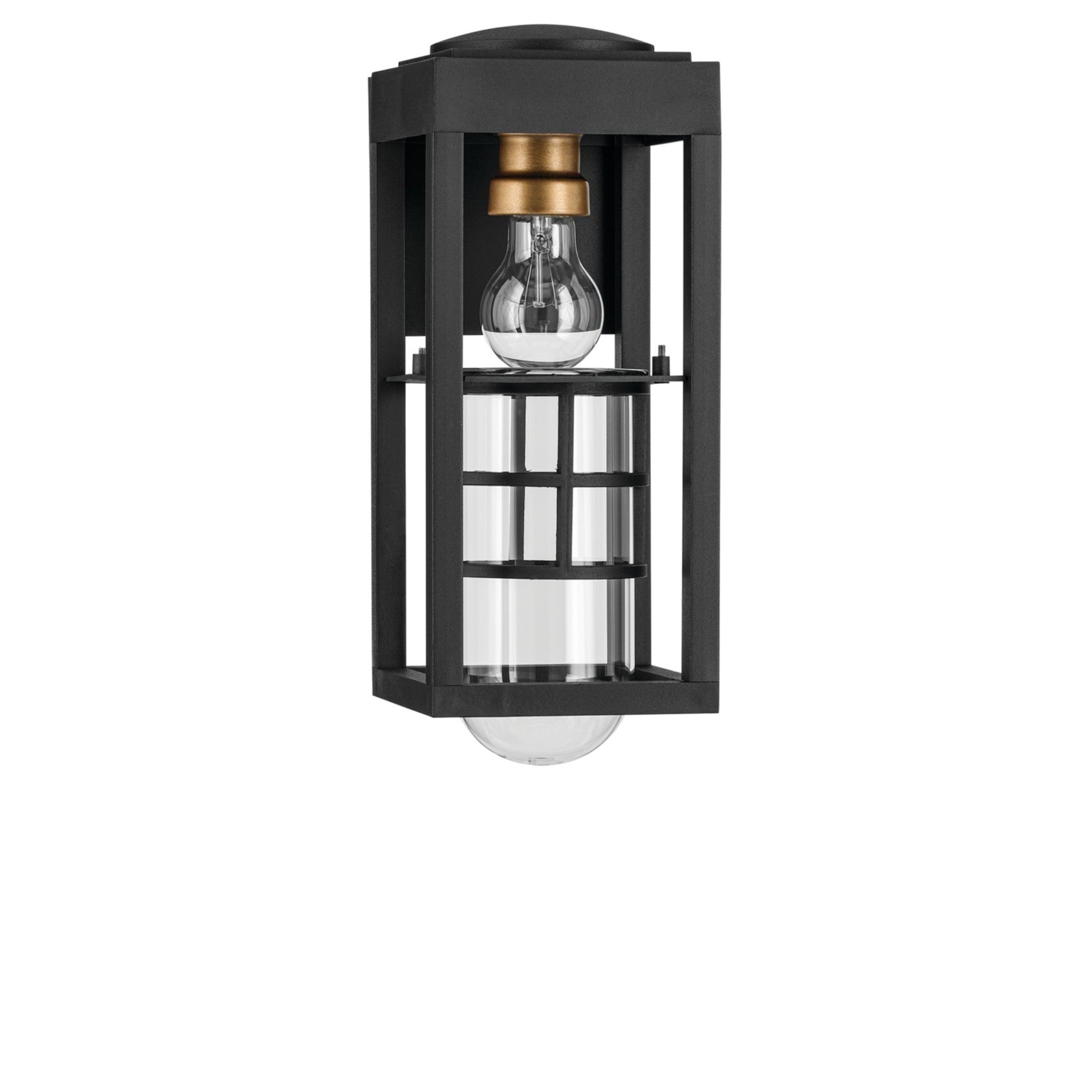 Hone 13" Outdoor Wall Light, Textured Black Finish - Bees Lighting