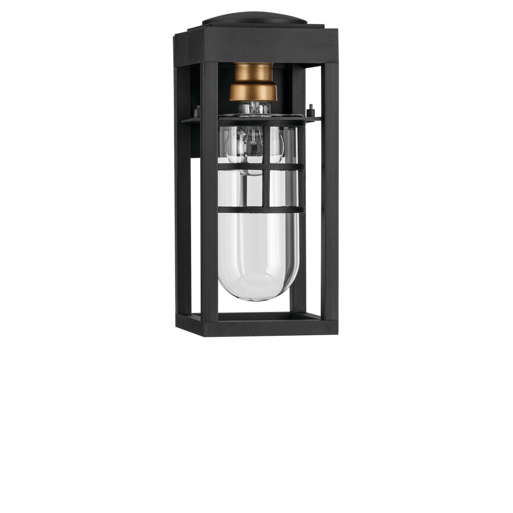 Hone 13" Outdoor Wall Light, Textured Black Finish - Bees Lighting