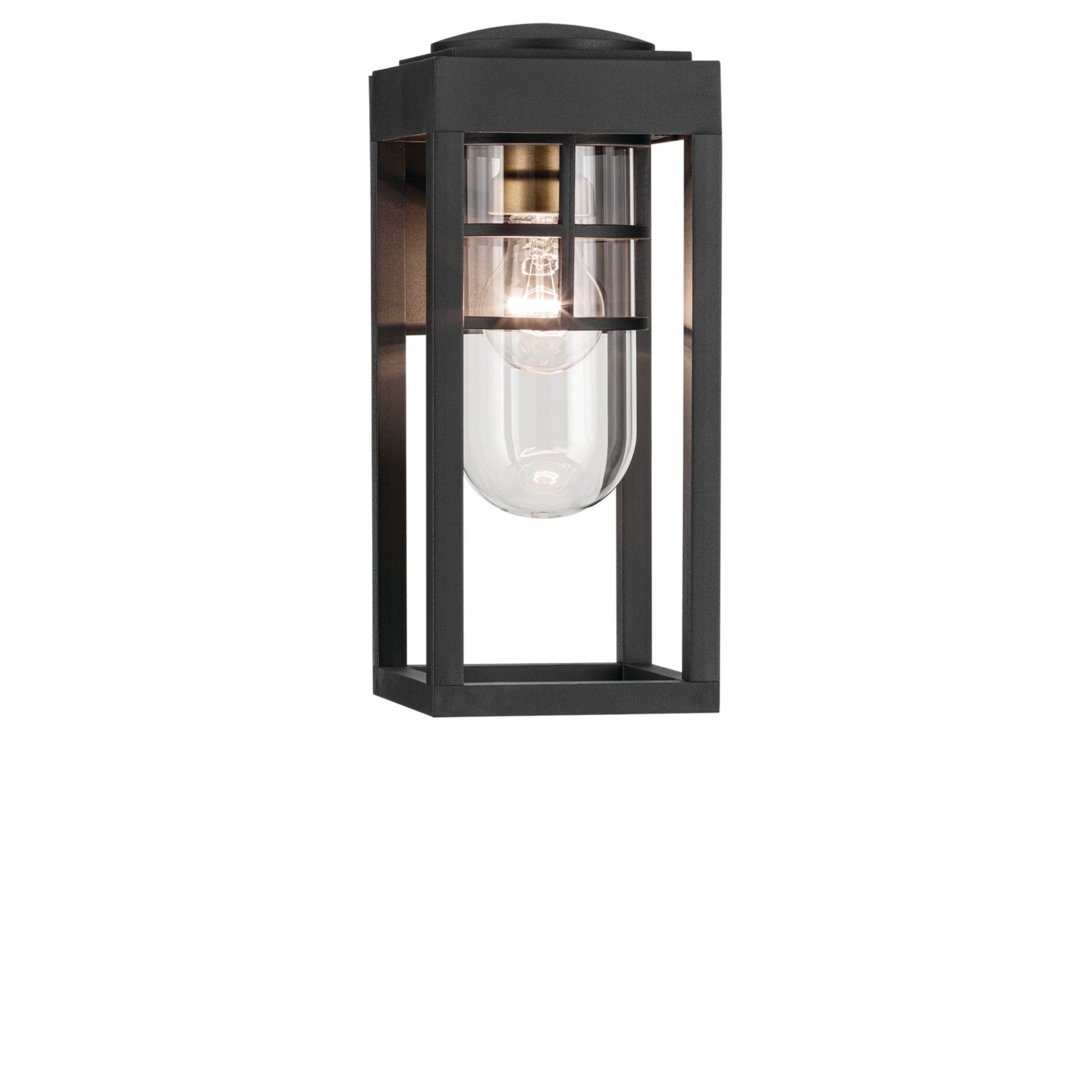 Hone 13" Outdoor Wall Light, Textured Black Finish - Bees Lighting