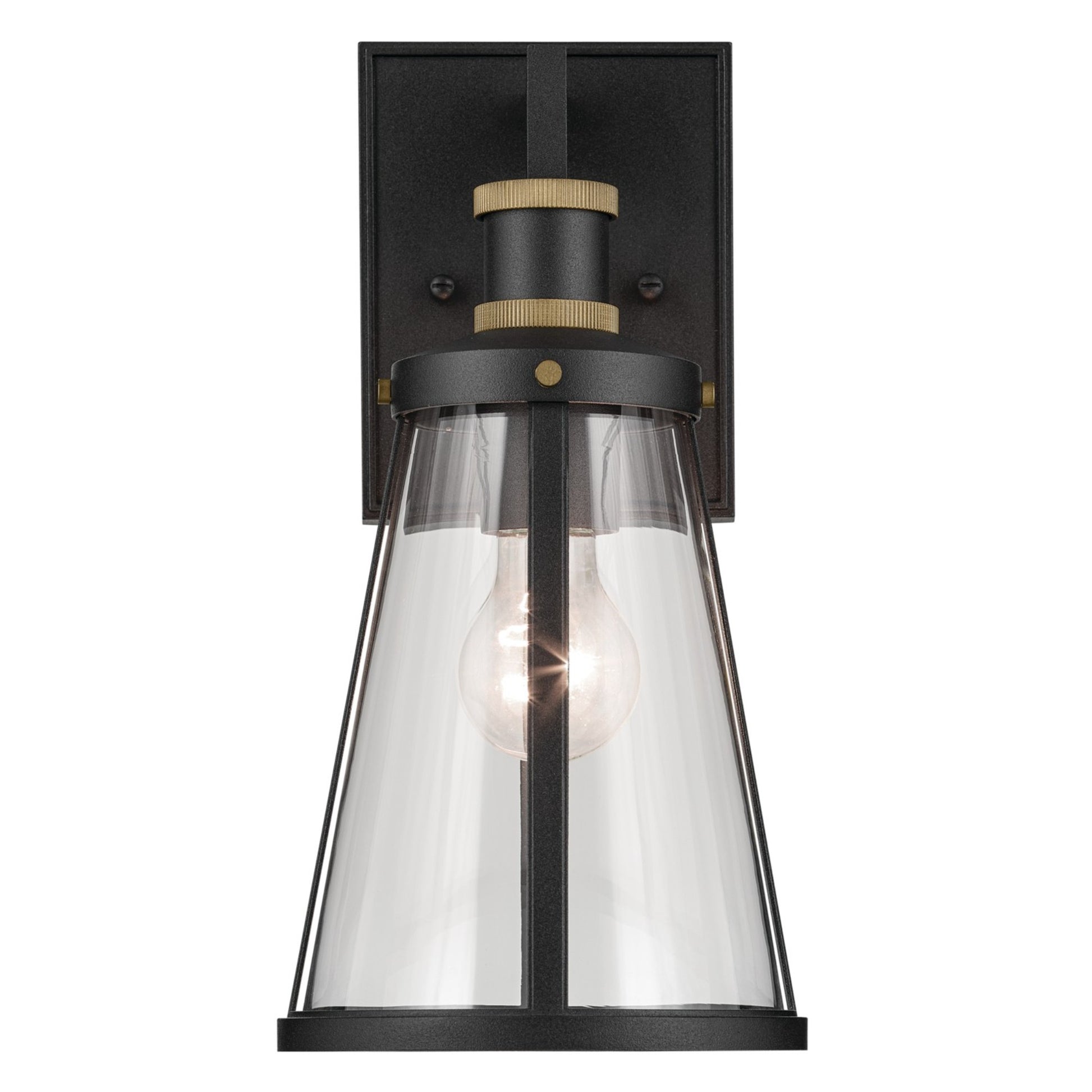 Talman 13" Outdoor Wall Light, Textured Black Finish - Bees Lighting