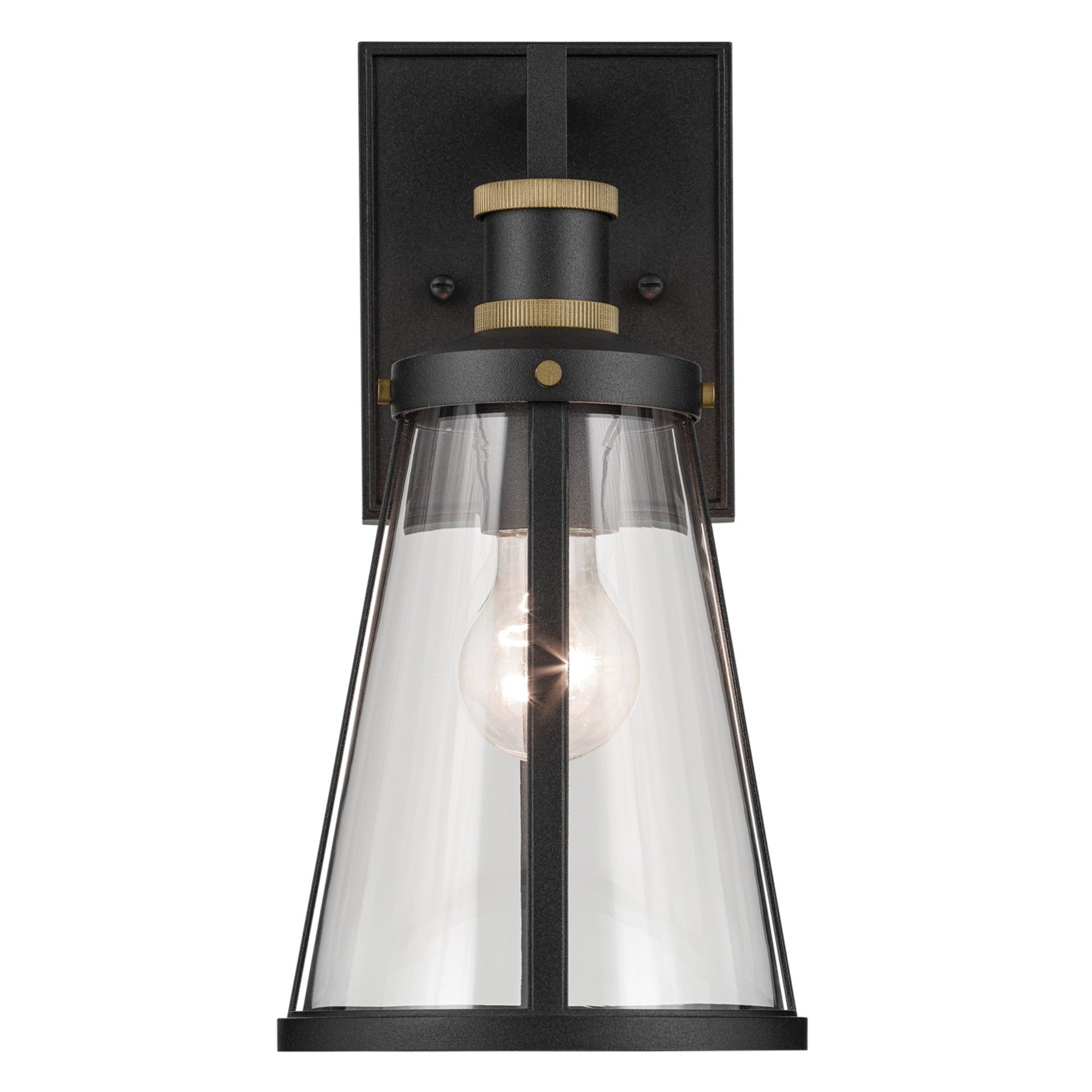 Talman 13" Outdoor Wall Light, Textured Black Finish - Bees Lighting